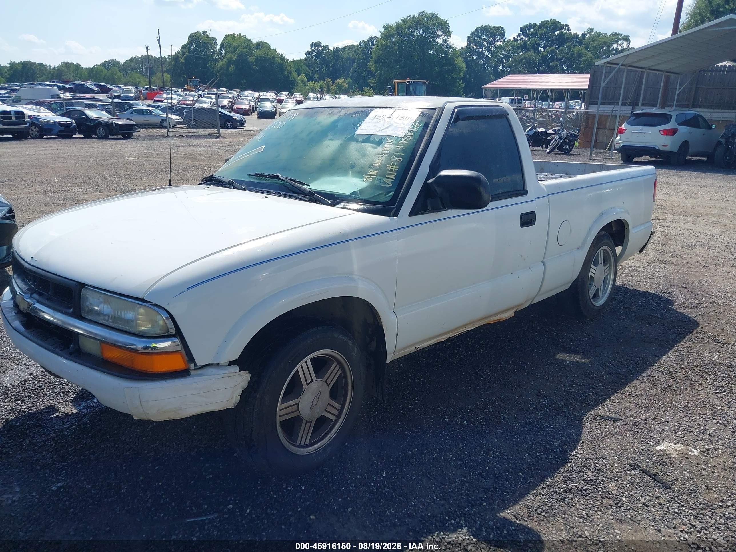 1999 Chevrolet S-10 Ls White vin: 1GCCS1443X8147581