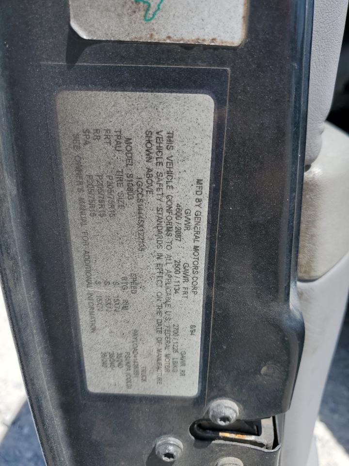 1995 Chevrolet S Truck S10 Черный vin: 1GCCS1444SK122135