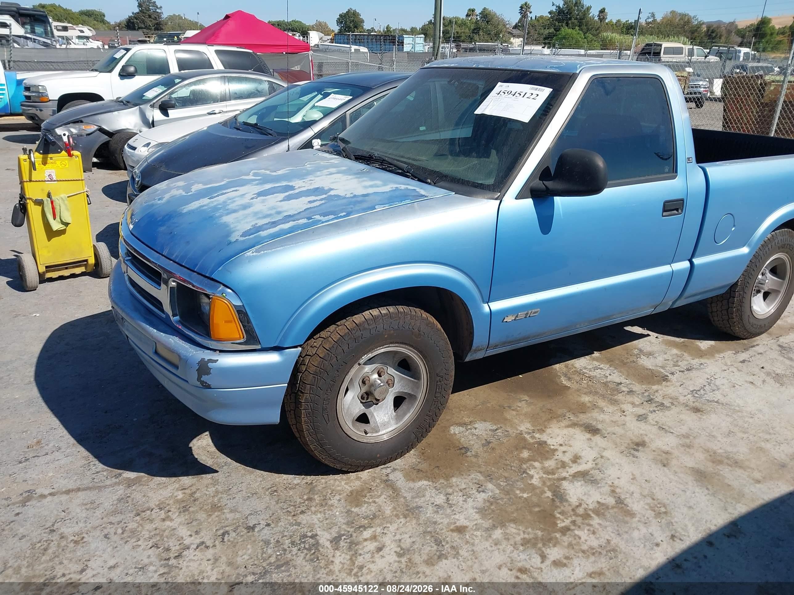 1996 Chevrolet S Truck S10 Blue vin: 1GCCS1444TK212709