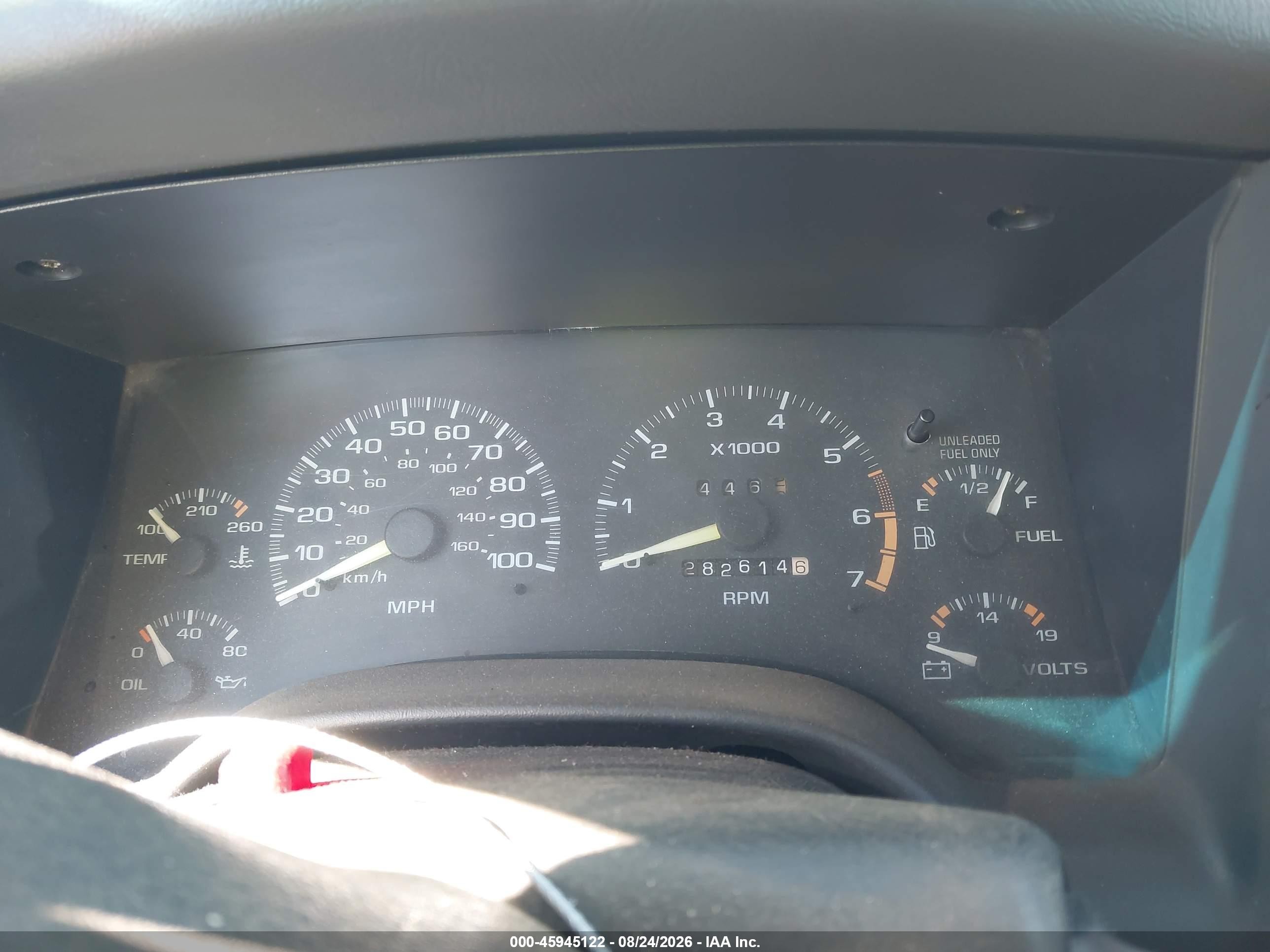 1996 Chevrolet S Truck S10 Blue vin: 1GCCS1444TK212709