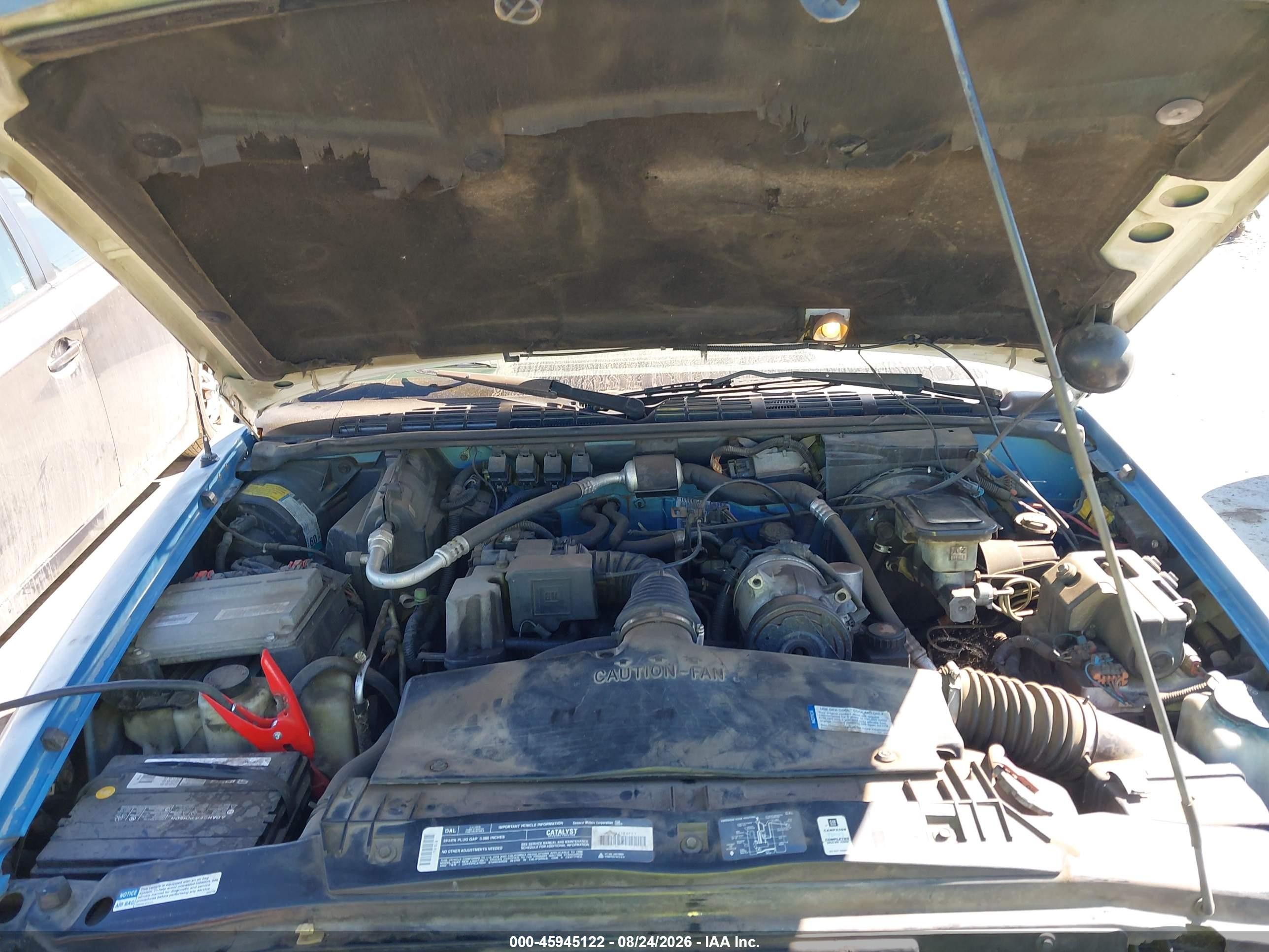 1996 Chevrolet S Truck S10 Blue vin: 1GCCS1444TK212709
