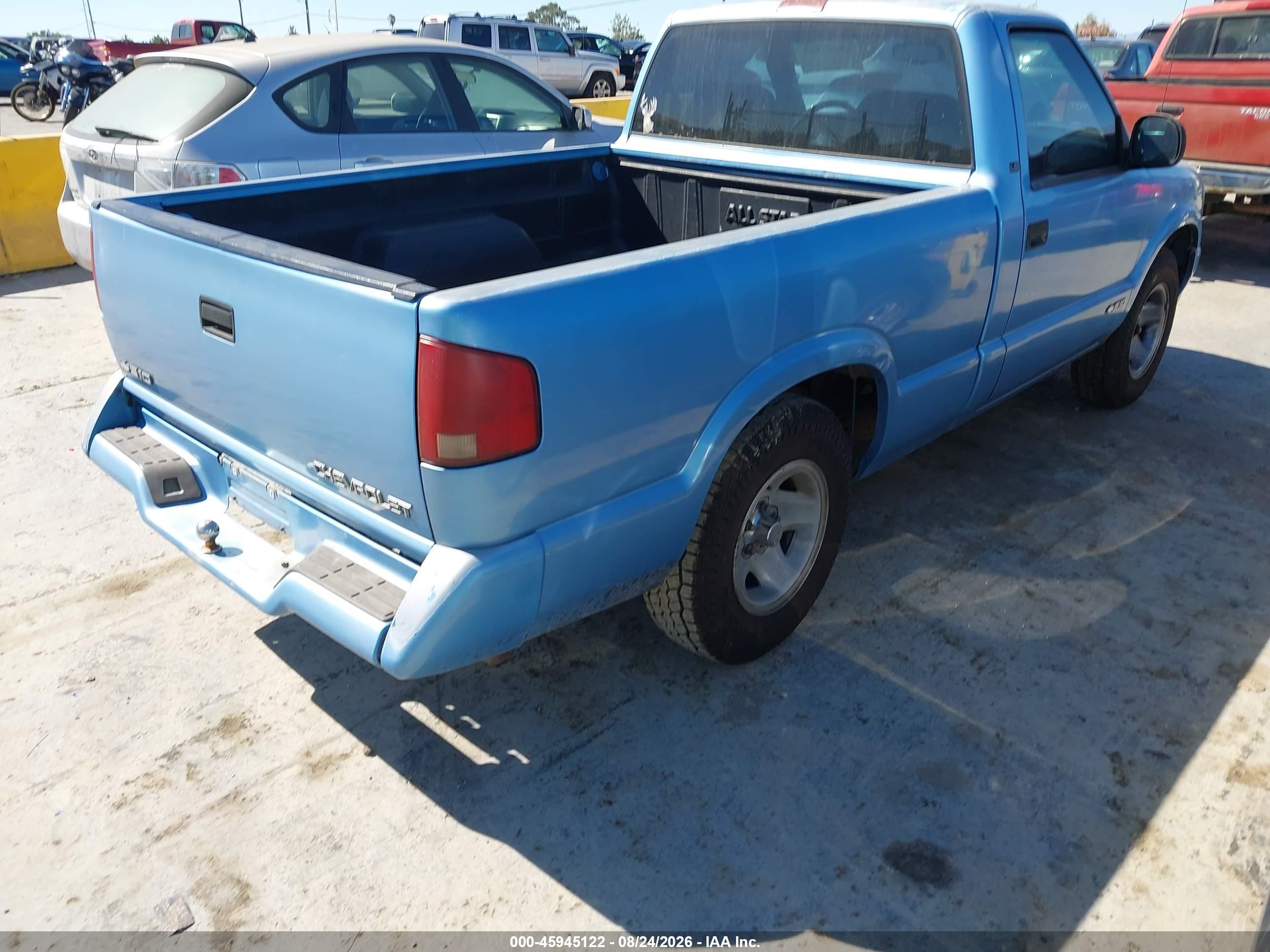 1996 Chevrolet S Truck S10 Blue vin: 1GCCS1444TK212709
