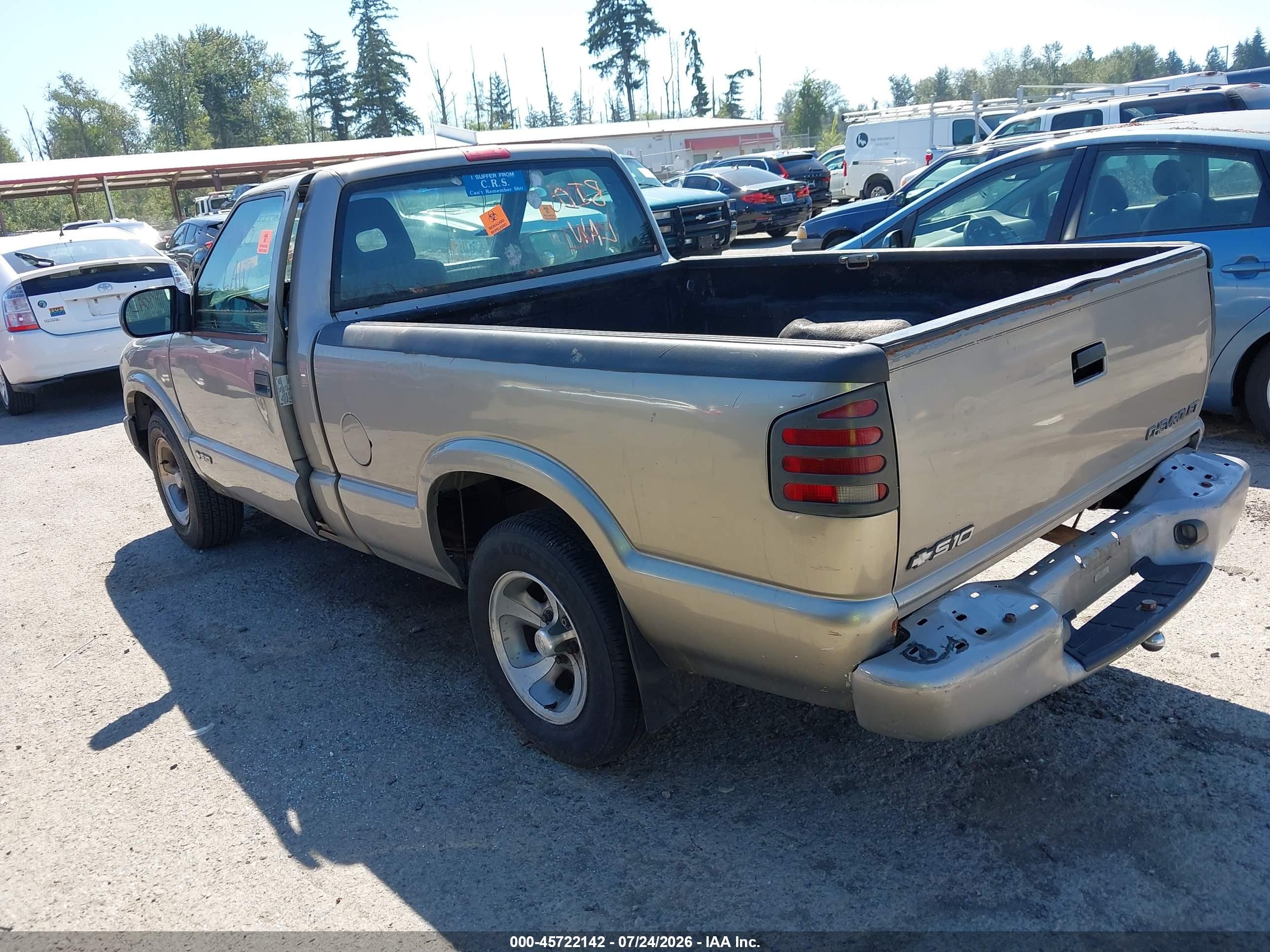 1999 Chevrolet S-10   Tan vin: 1GCCS1444X8198877