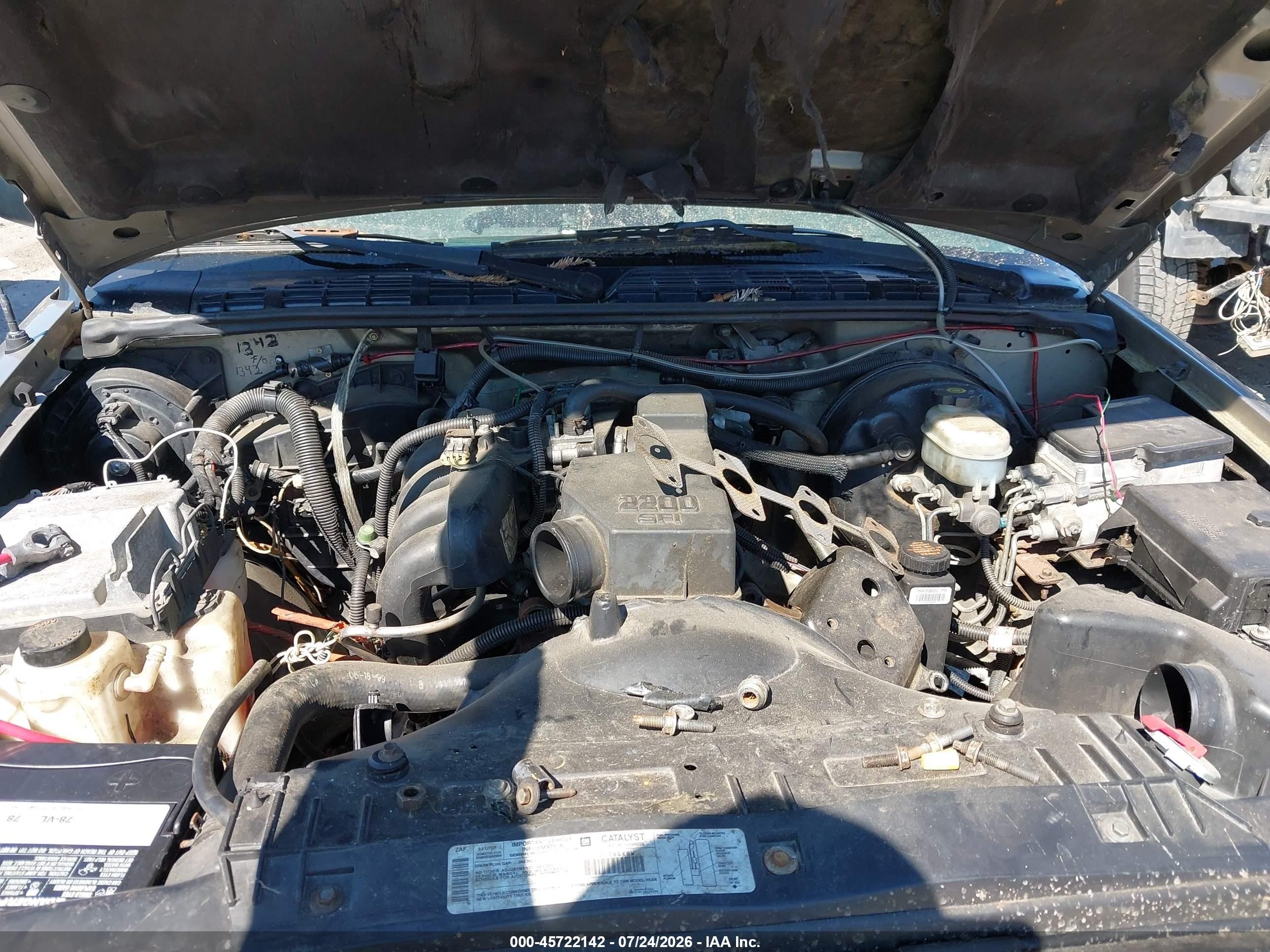 1999 Chevrolet S-10   Tan vin: 1GCCS1444X8198877