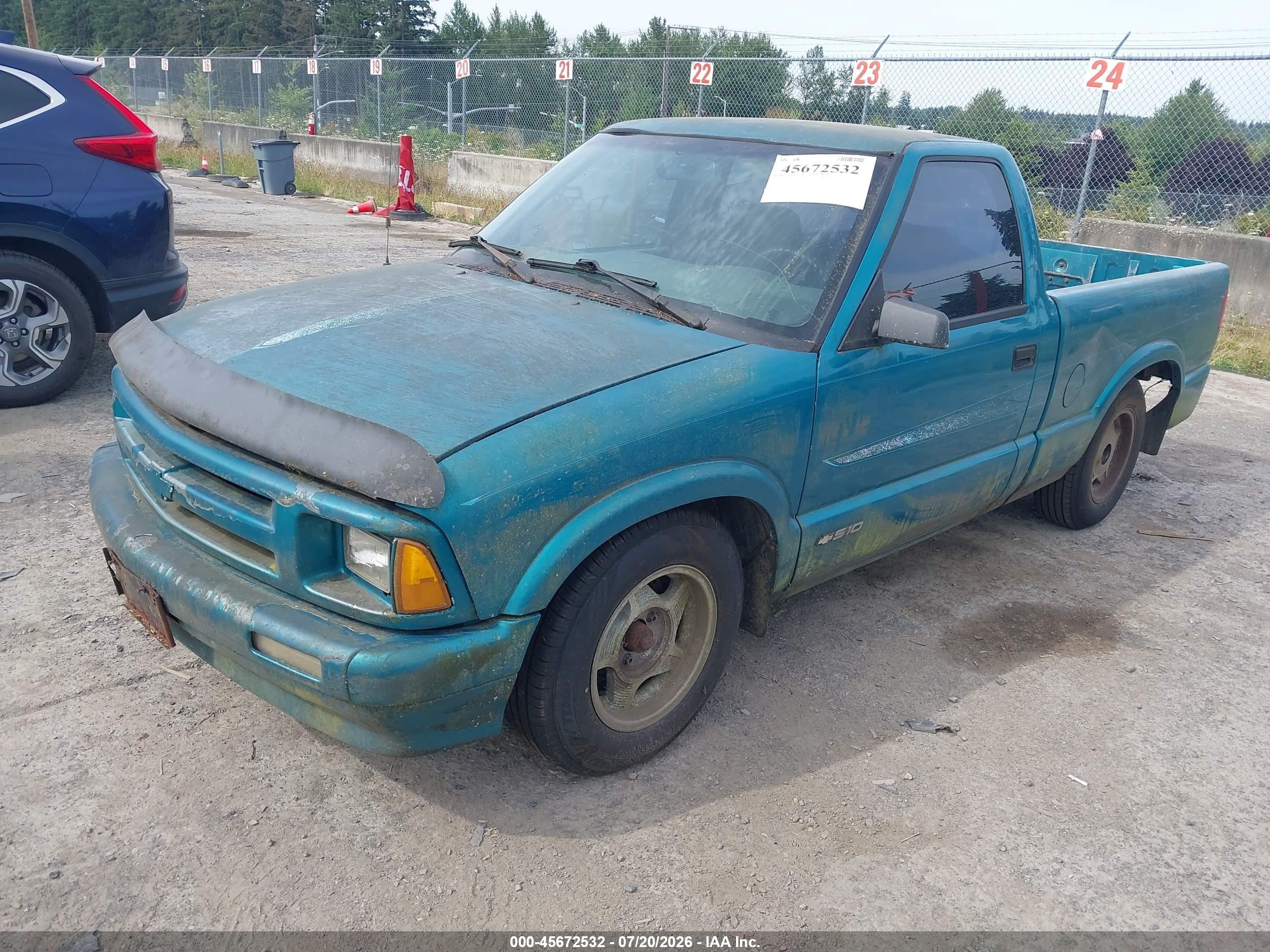 1995 Chevrolet S Truck S10 Green vin: 1GCCS1445S8119712