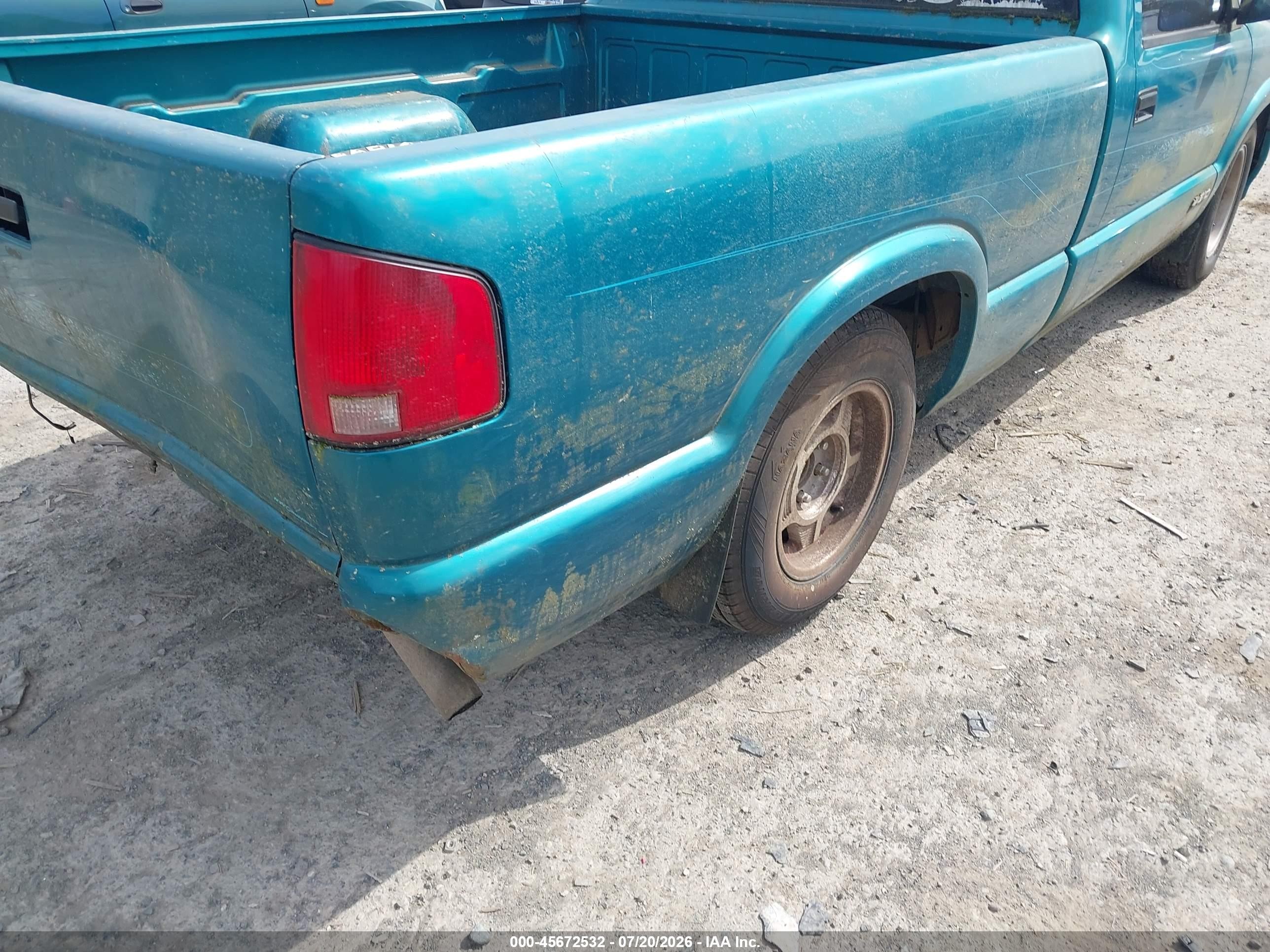 1995 Chevrolet S Truck S10 Green vin: 1GCCS1445S8119712