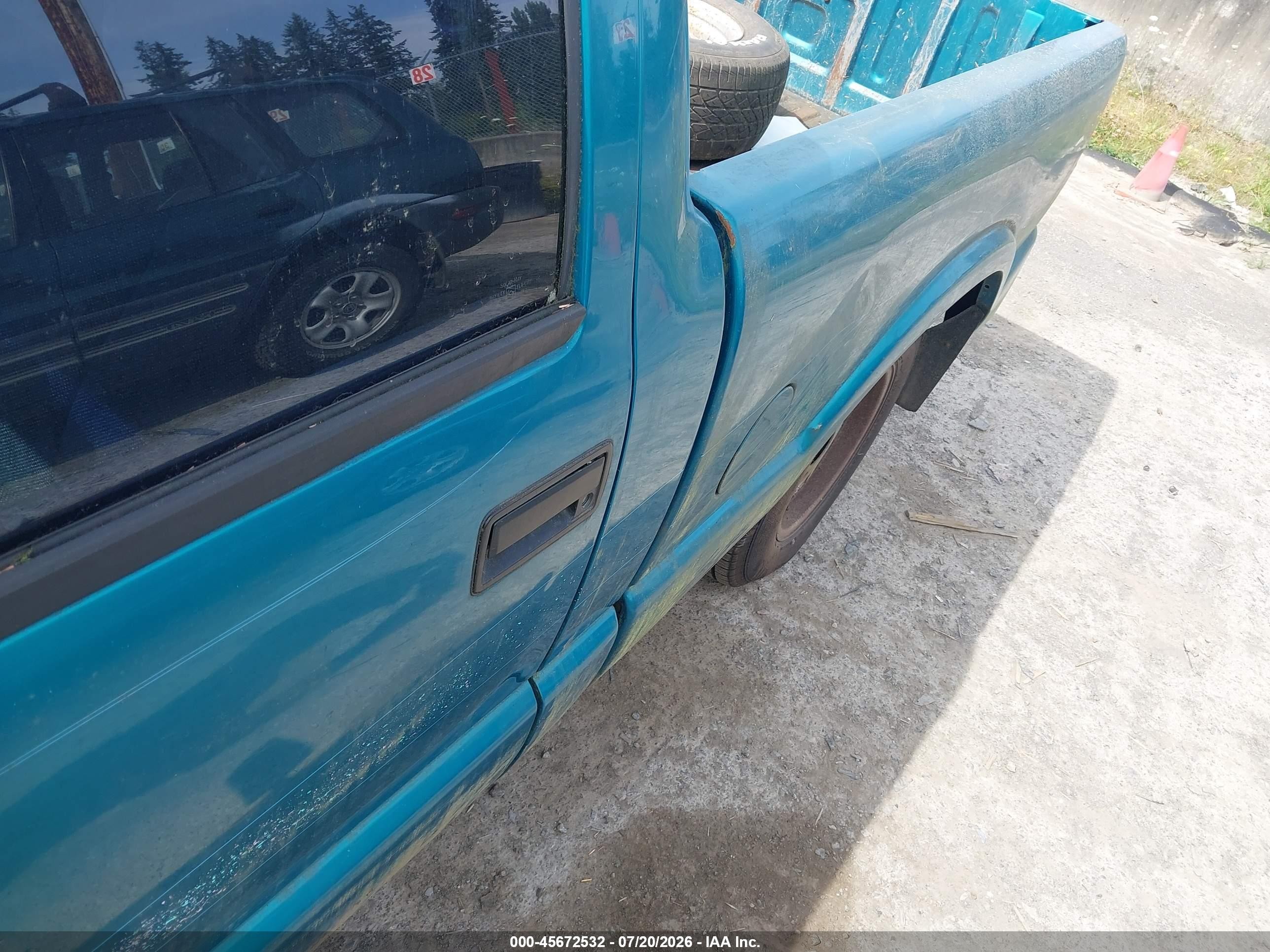 1995 Chevrolet S Truck S10 Green vin: 1GCCS1445S8119712
