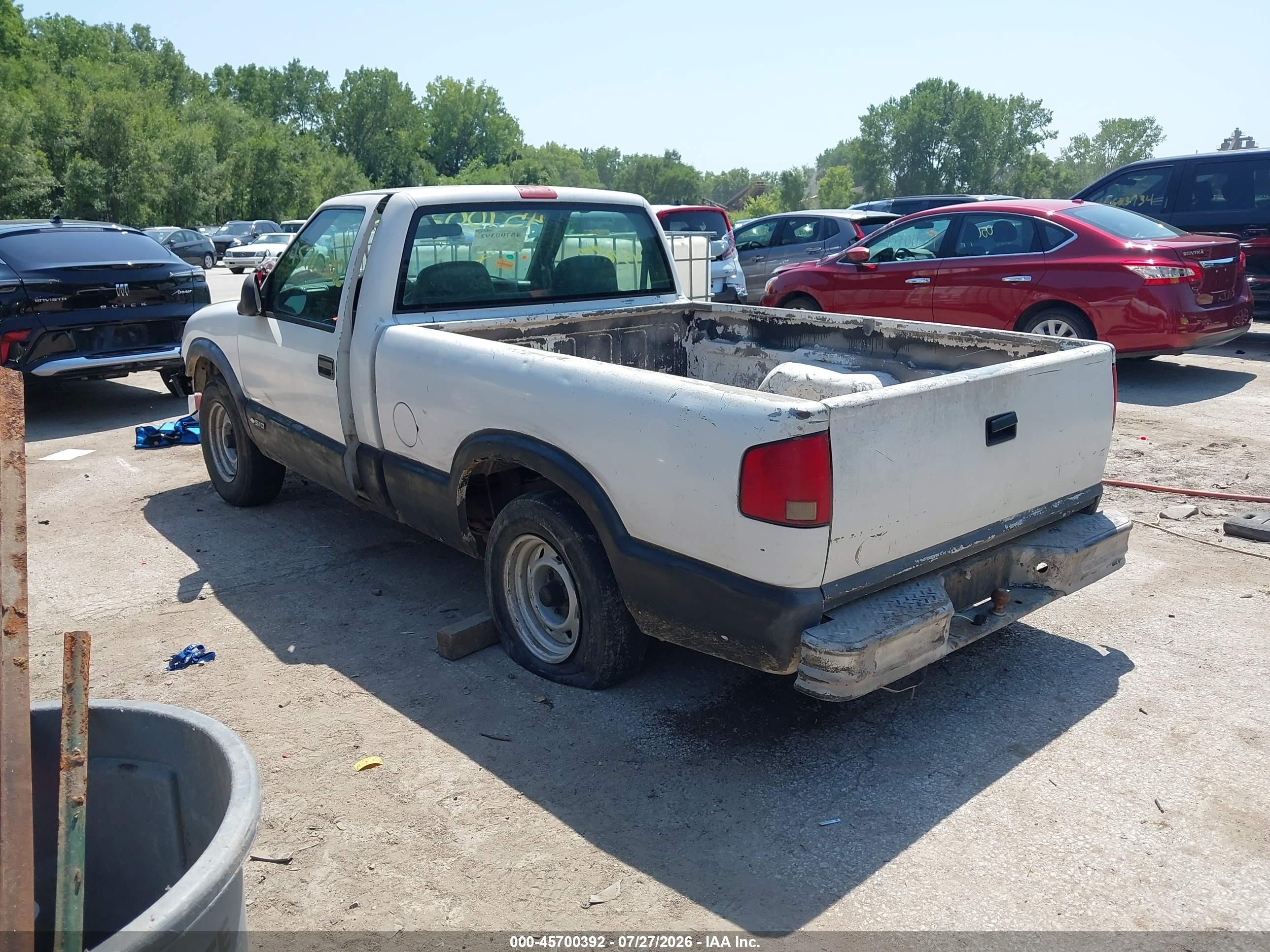 1995 Chevrolet S Truck S10 White vin: 1GCCS1445S8151205