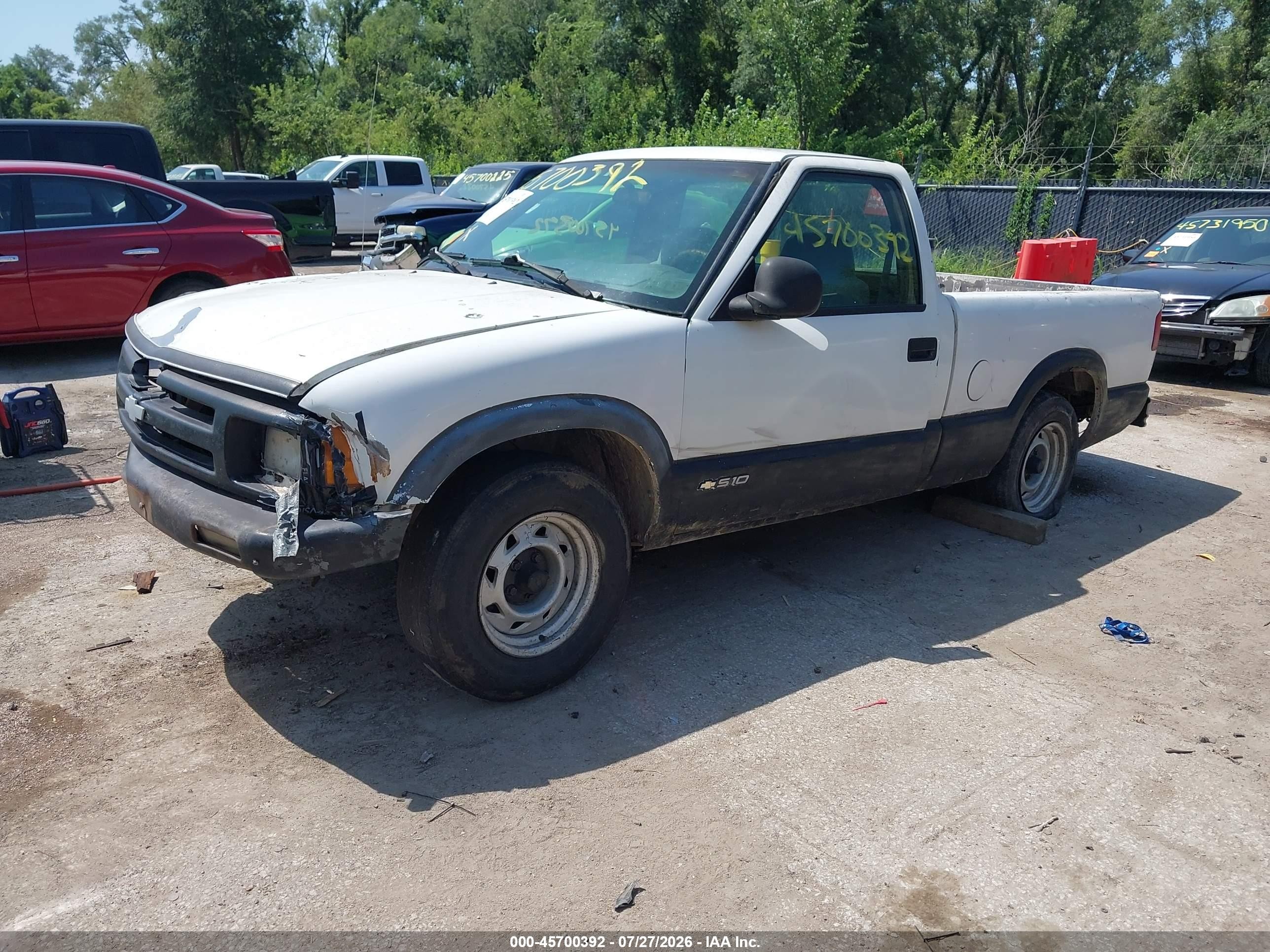 1995 Chevrolet S Truck S10 White vin: 1GCCS1445S8151205