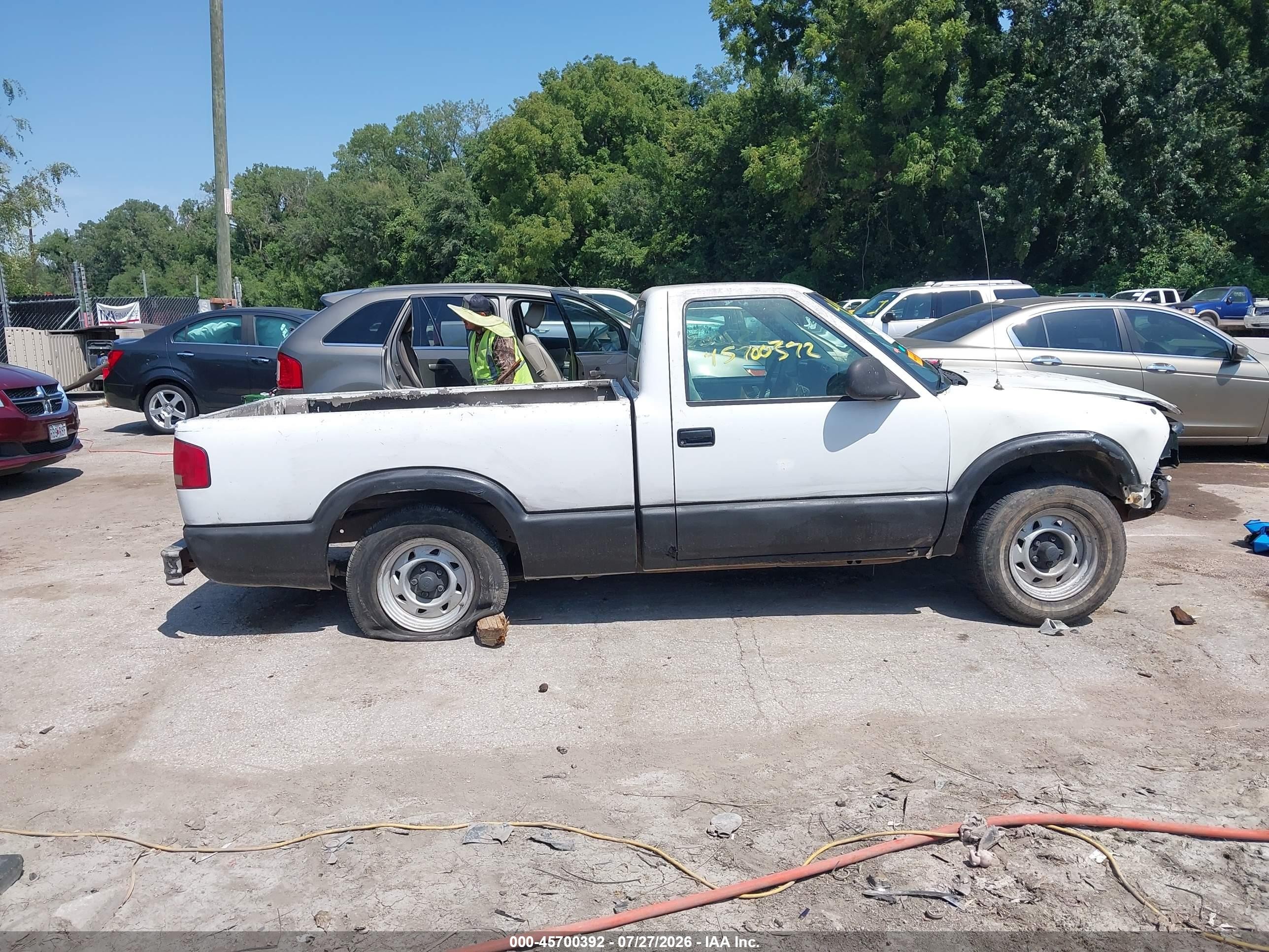 1995 Chevrolet S Truck S10 White vin: 1GCCS1445S8151205