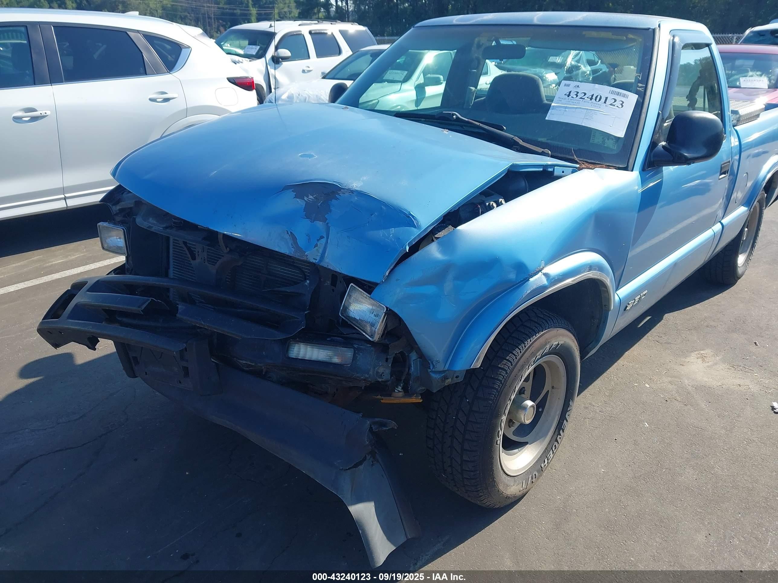 1996 Chevrolet S Truck S10 Light Blue vin: 1GCCS1447TK170911