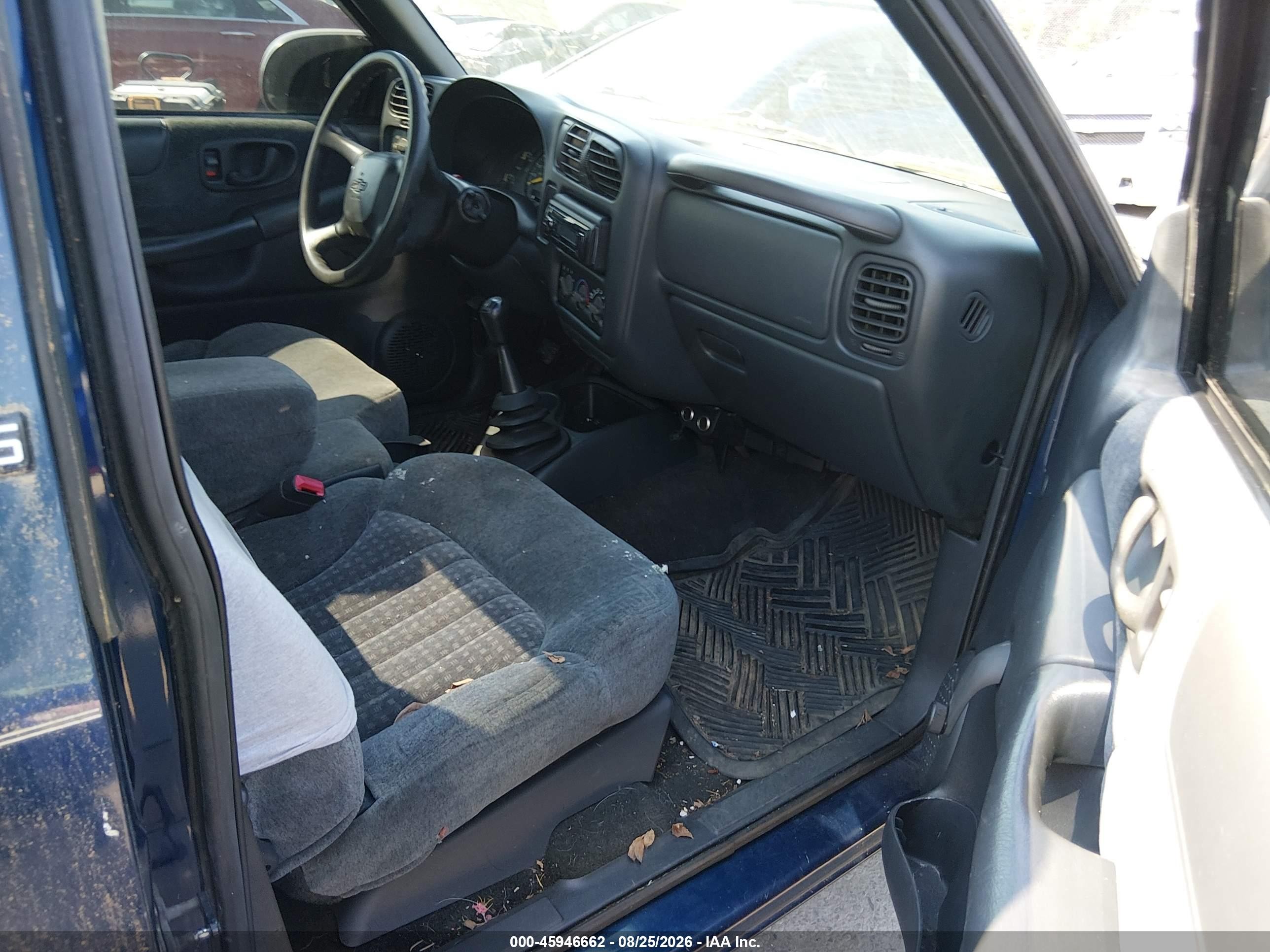 1999 Chevrolet S-10 Ls Blue vin: 1GCCS1447XK230241