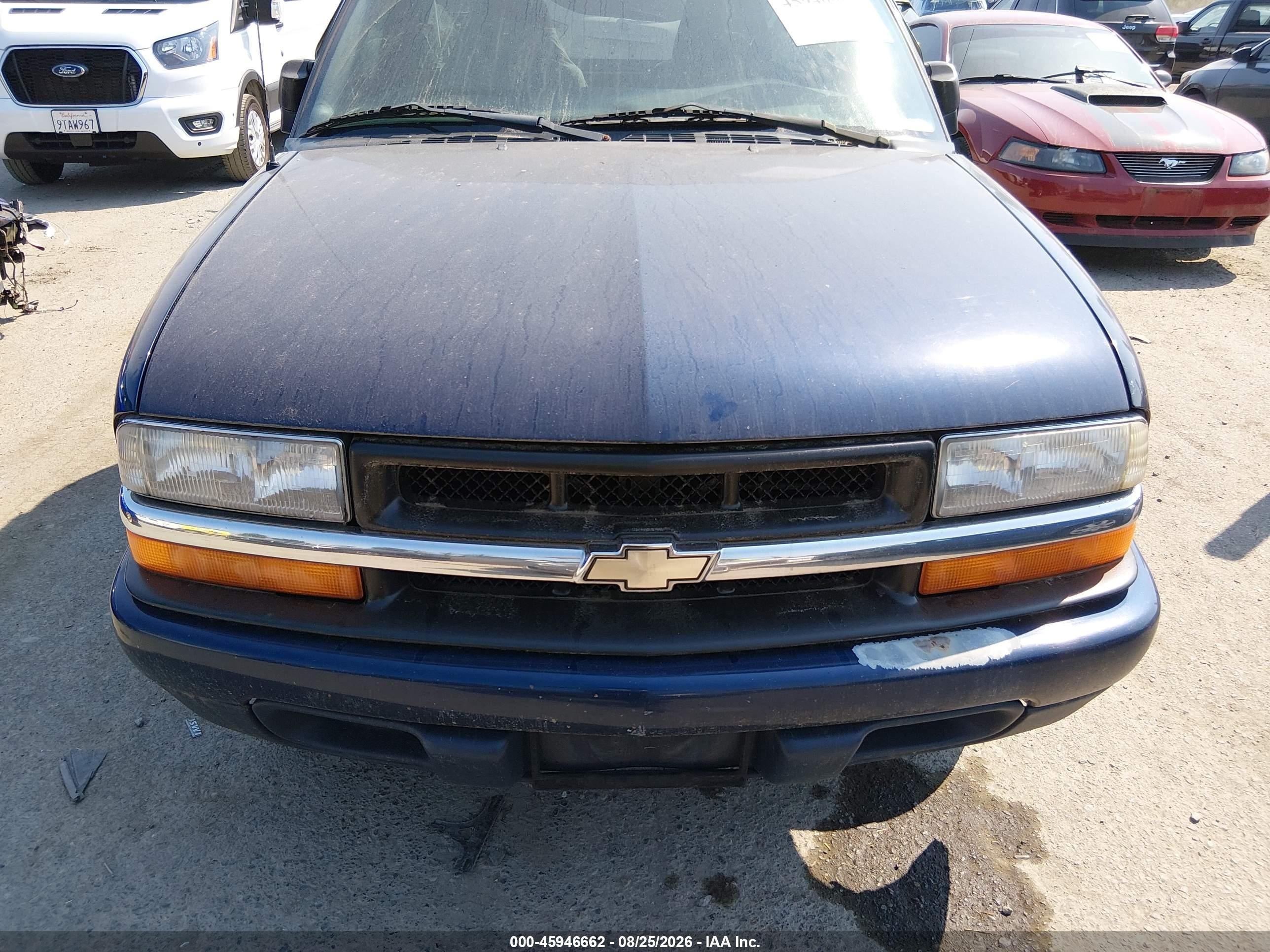 1999 Chevrolet S-10 Ls Blue vin: 1GCCS1447XK230241