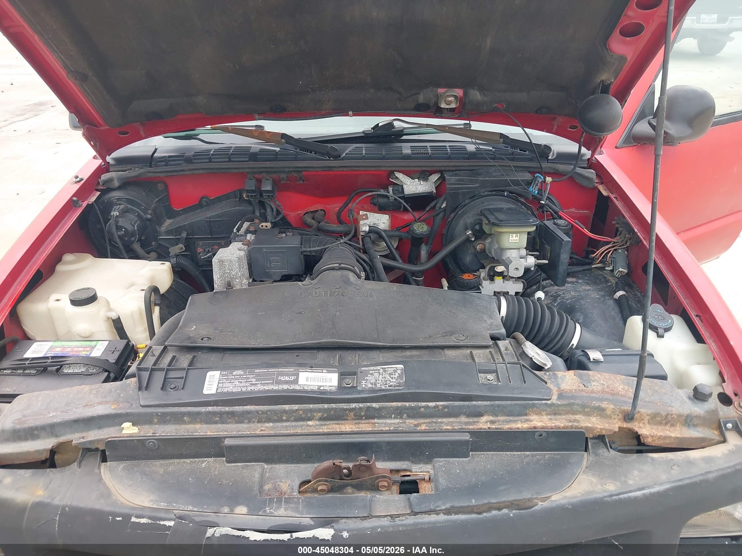1994 Chevrolet S Truck S10 Red vin: 1GCCS1449R8137768