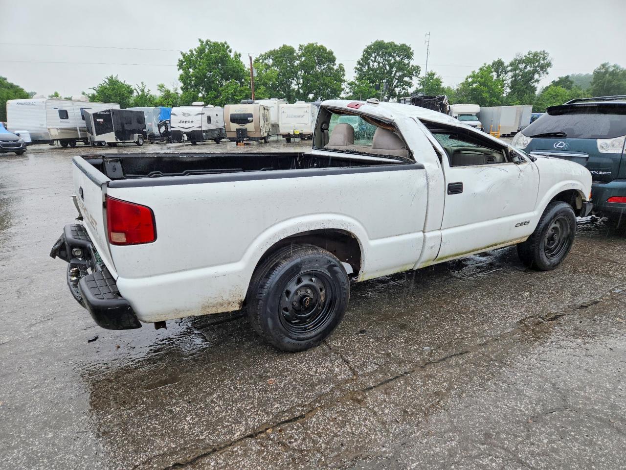 1999 Chevrolet S Truck S10 White vin: 1GCCS1449X8175160