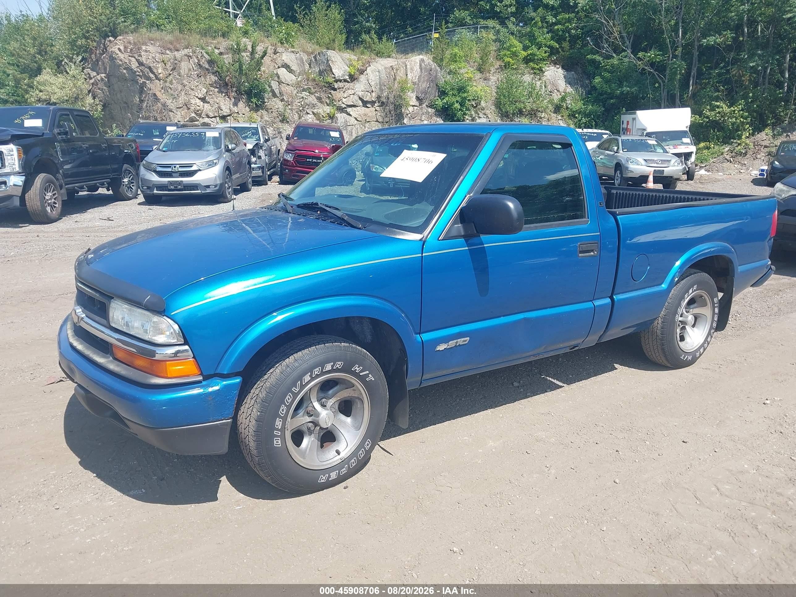 2002 Chevrolet S-10 Ls Синий vin: 1GCCS145328161207