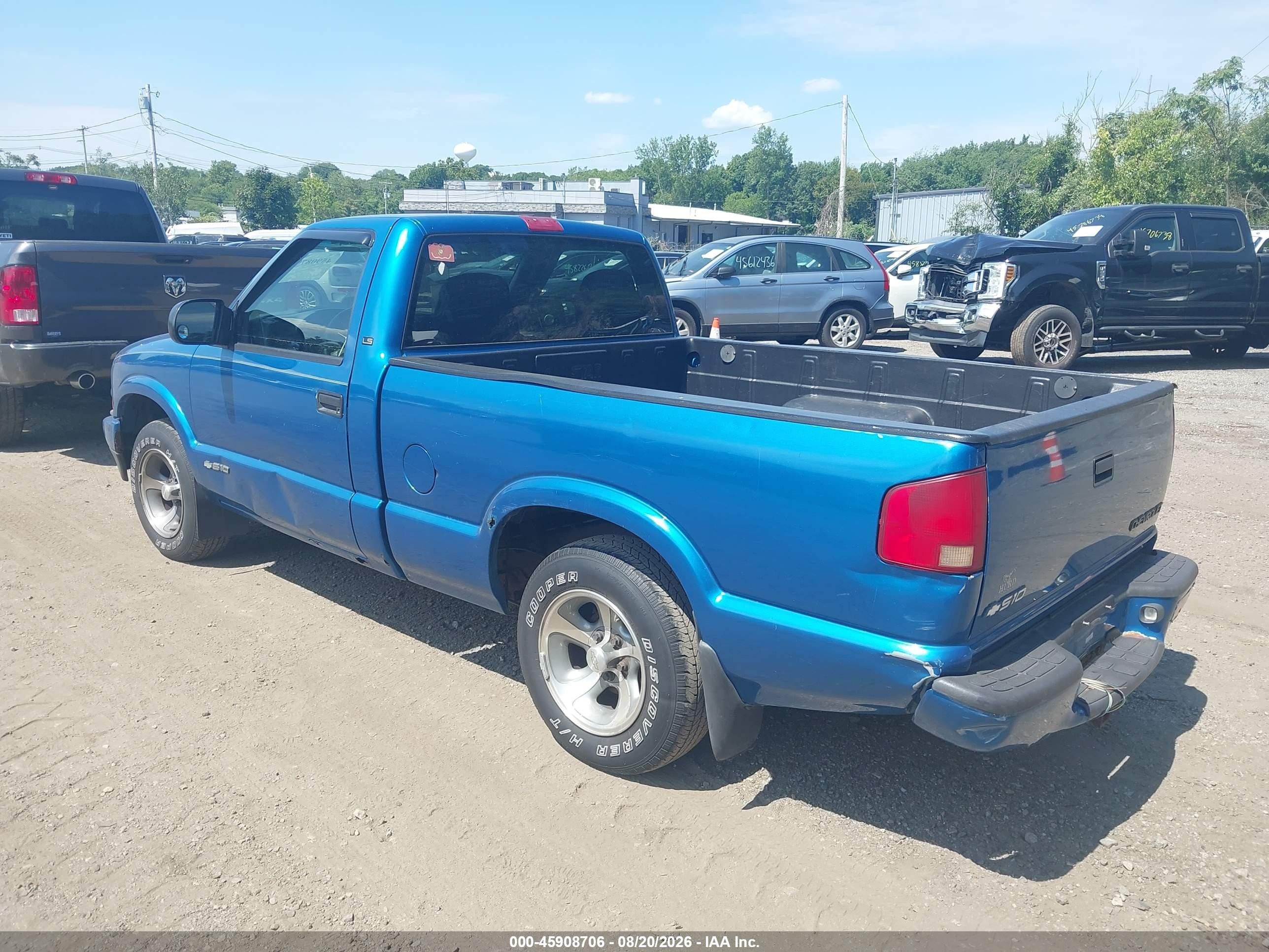 2002 Chevrolet S-10 Ls Синий vin: 1GCCS145328161207