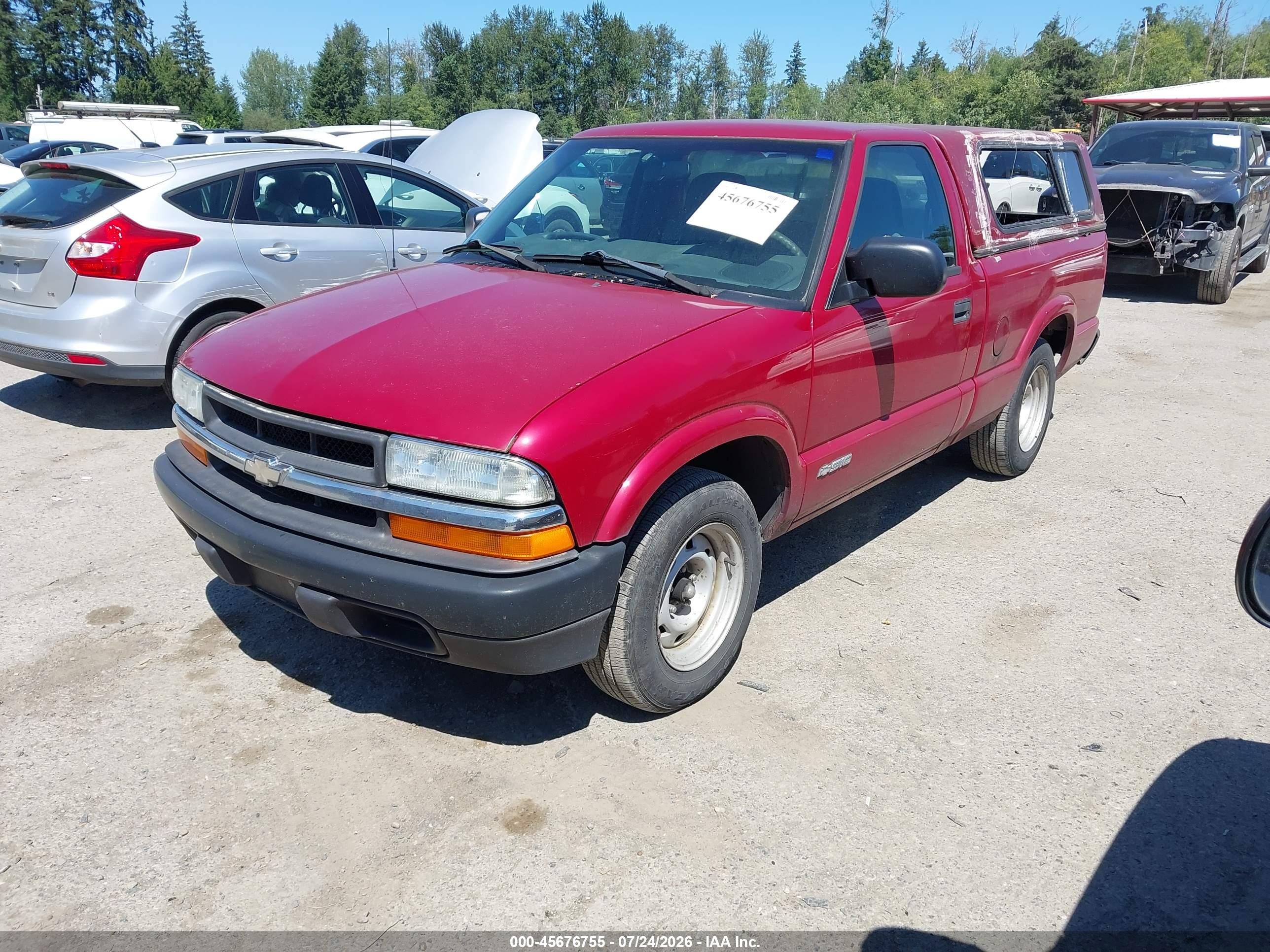 2002 Chevrolet S-10   Красный vin: 1GCCS145328169226