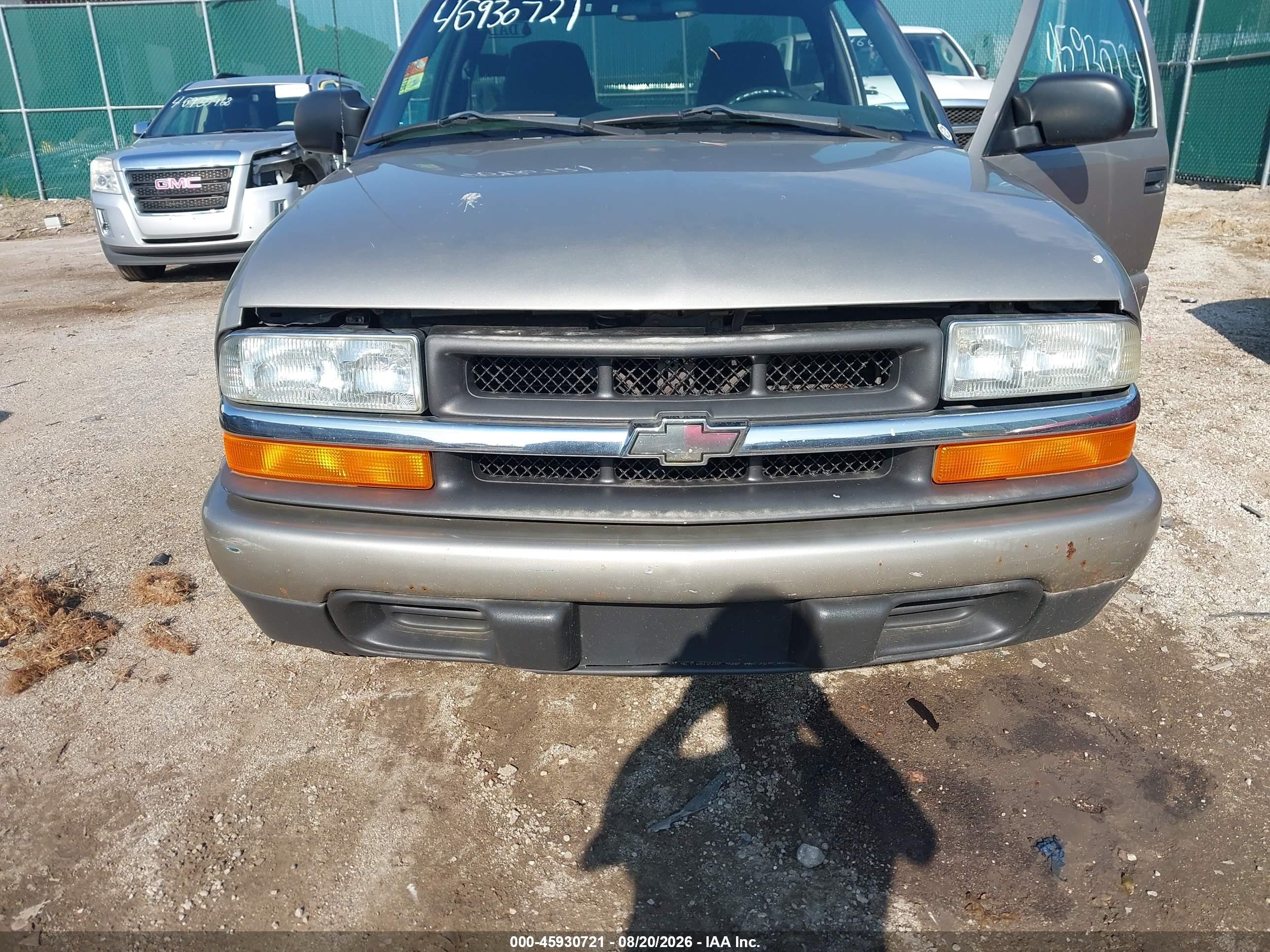 2002 Chevrolet S-10 Ls Pewter vin: 1GCCS145528159846