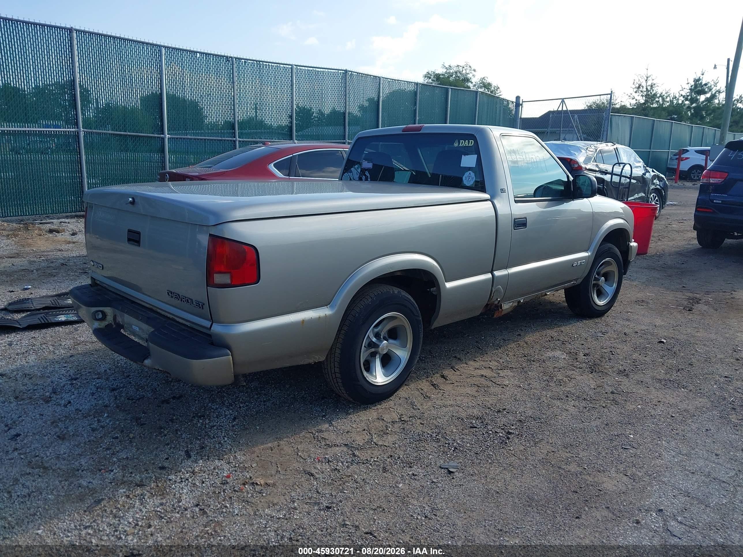 2002 Chevrolet S-10 Ls Pewter vin: 1GCCS145528159846