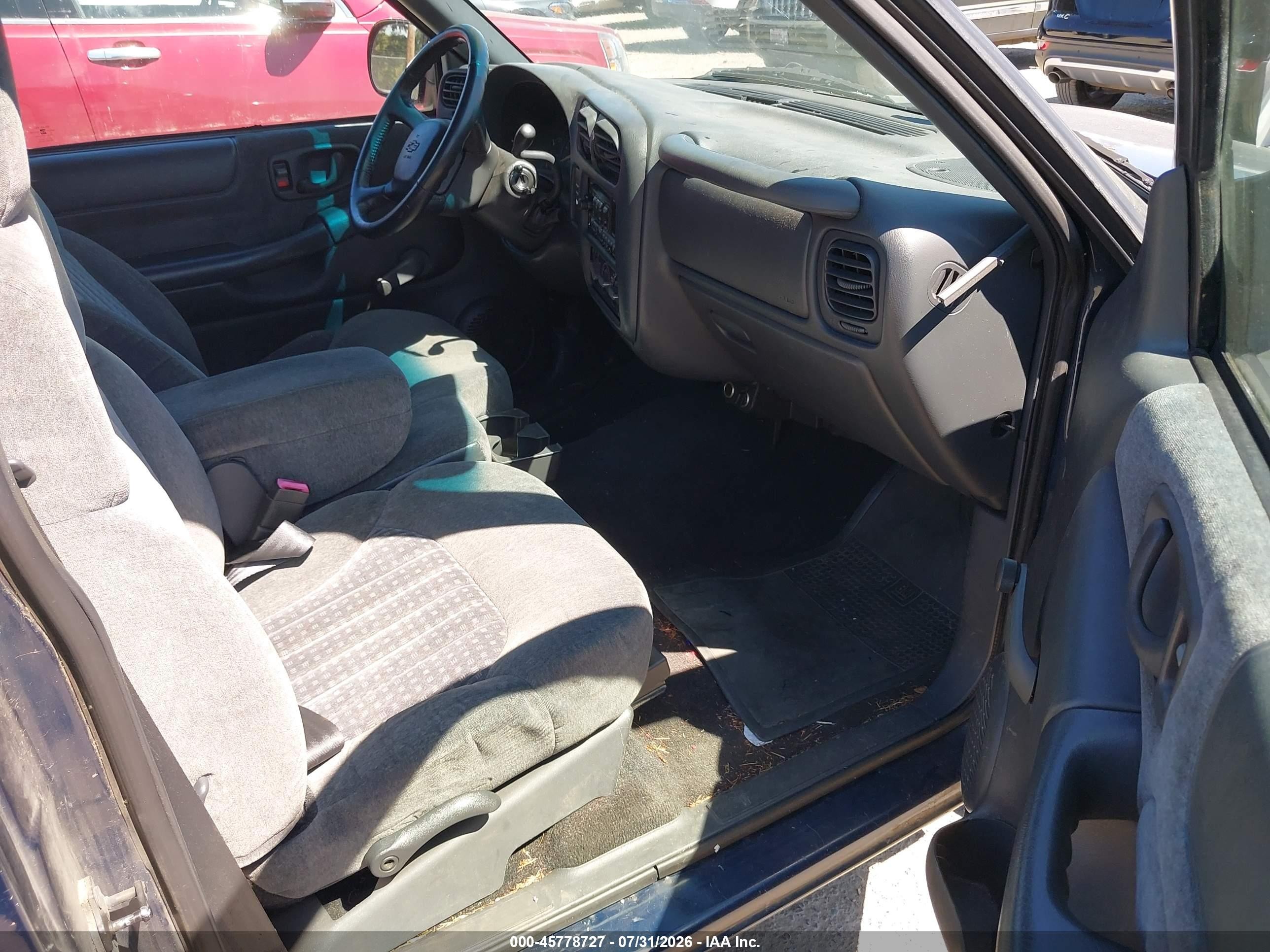 2002 Chevrolet S-10 Ls Dark Blue vin: 1GCCS145628104466