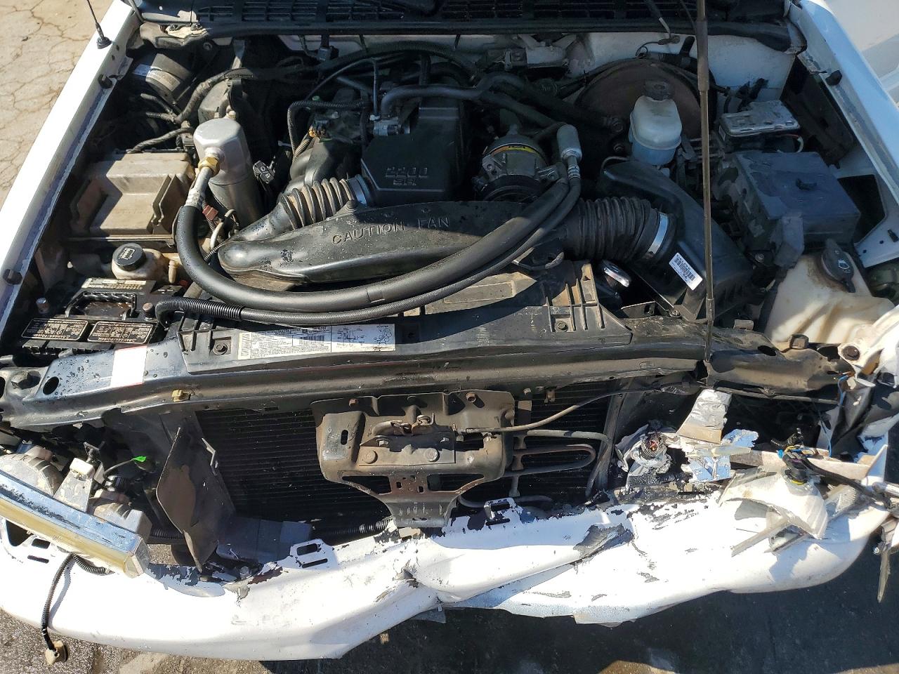 2002 Chevrolet S Truck S10 White vin: 1GCCS145828251744