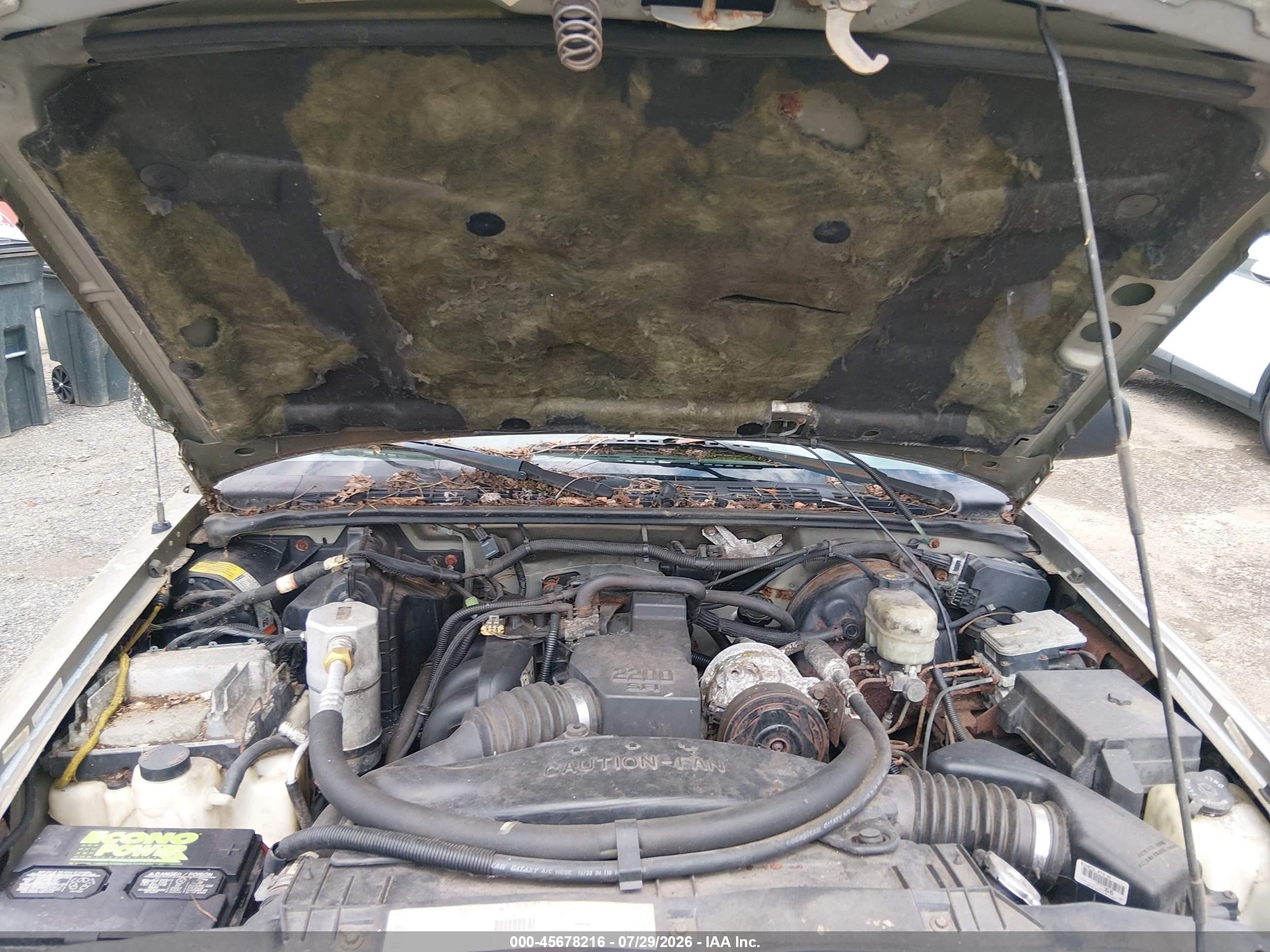 2001 Chevrolet S Truck S10 Gray vin: 1GCCS145X1K129355