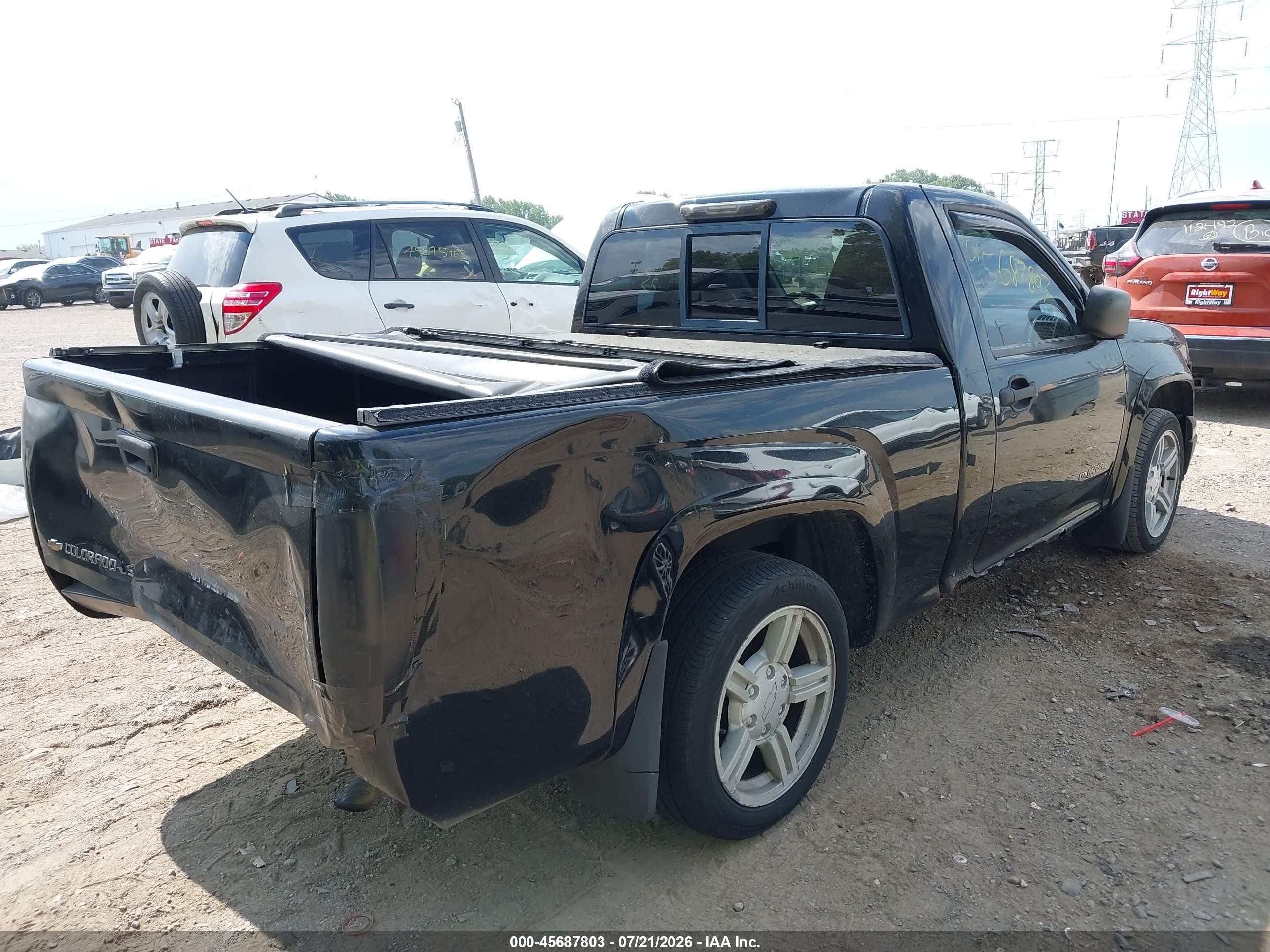 2004 Chevrolet Colorado Ls Black vin: 1GCCS146148180298