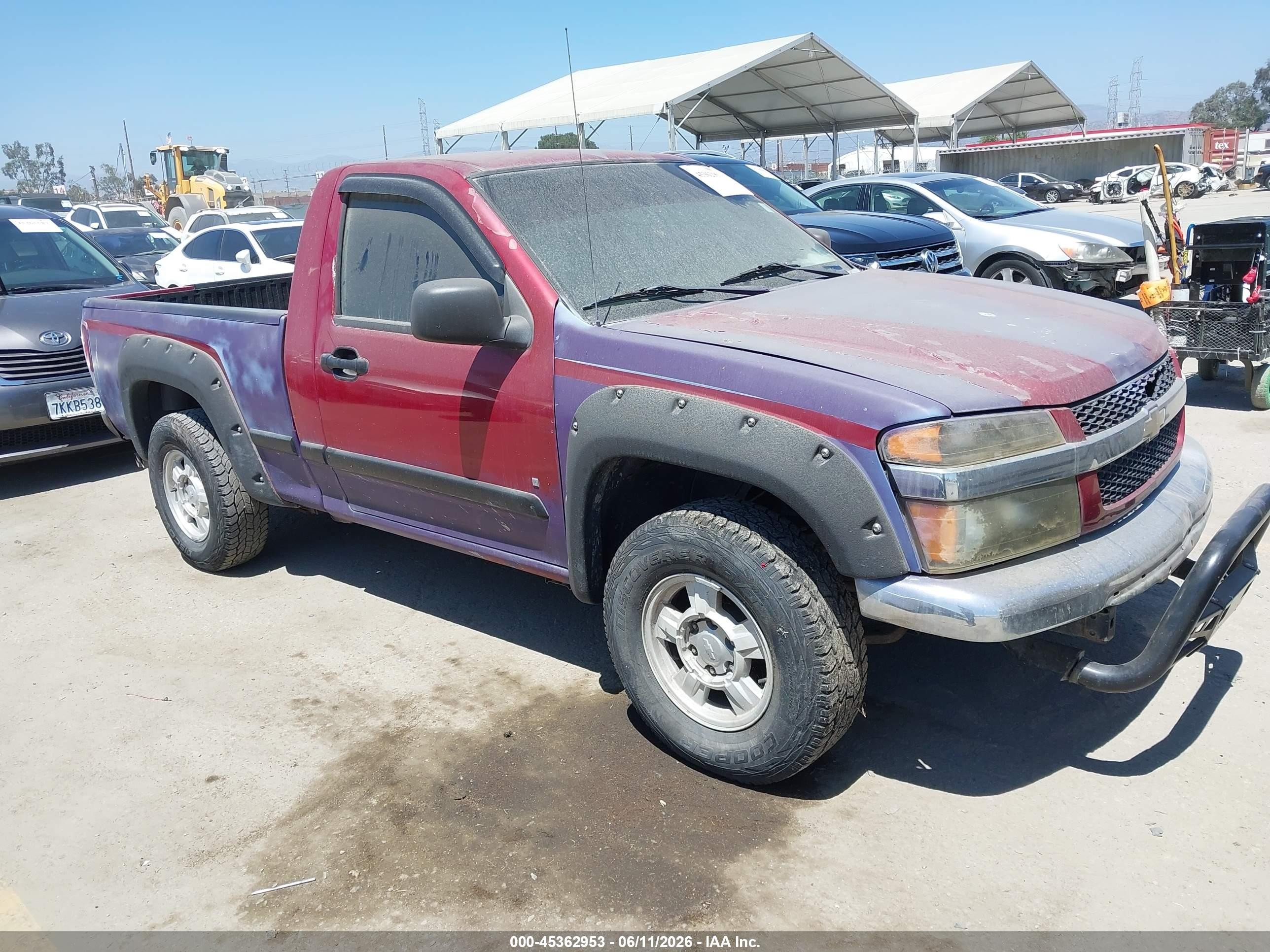 2006 Chevrolet Colorado Lt Red vin: 1GCCS146668135103