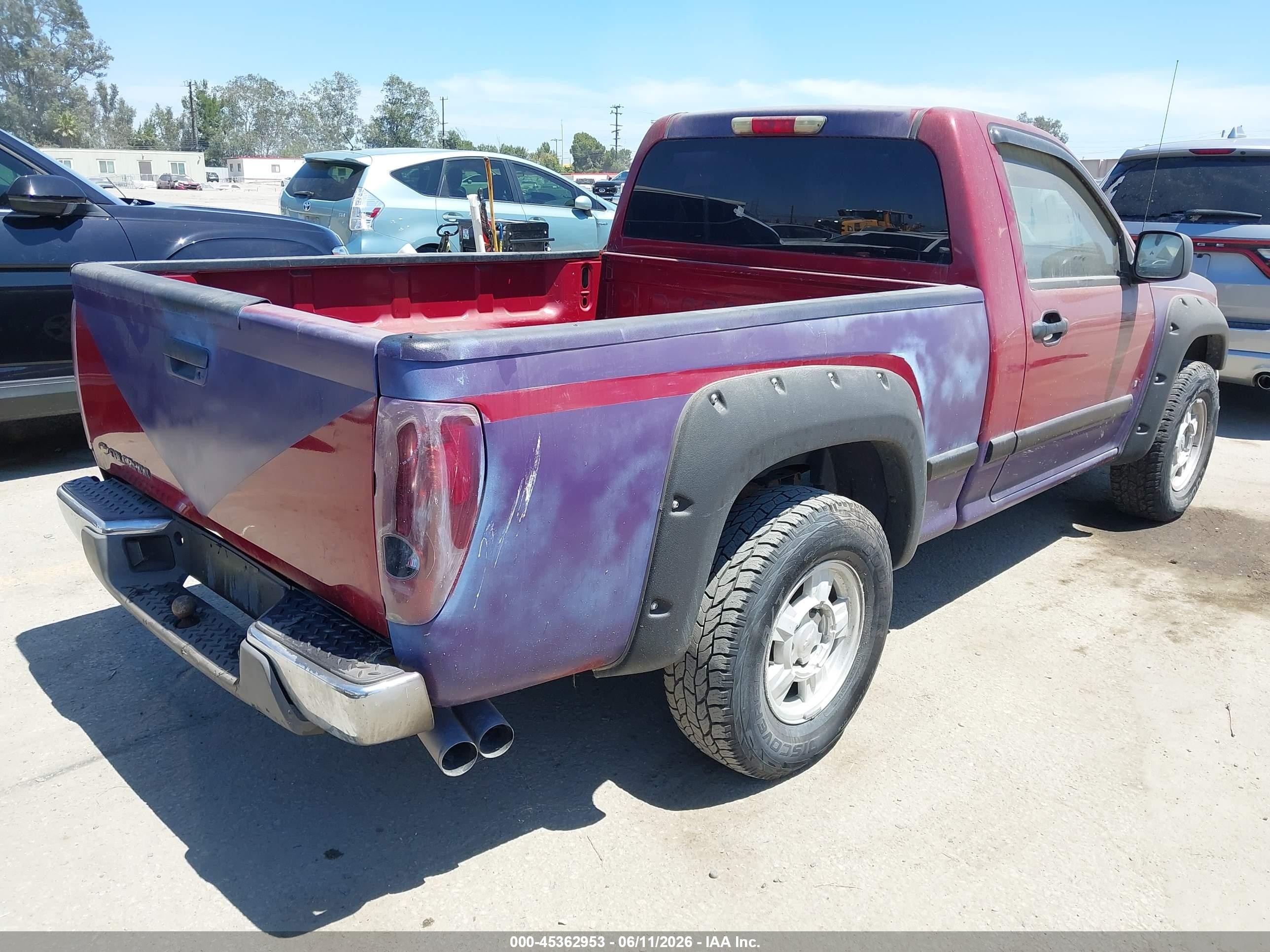 2006 Chevrolet Colorado Lt Red vin: 1GCCS146668135103