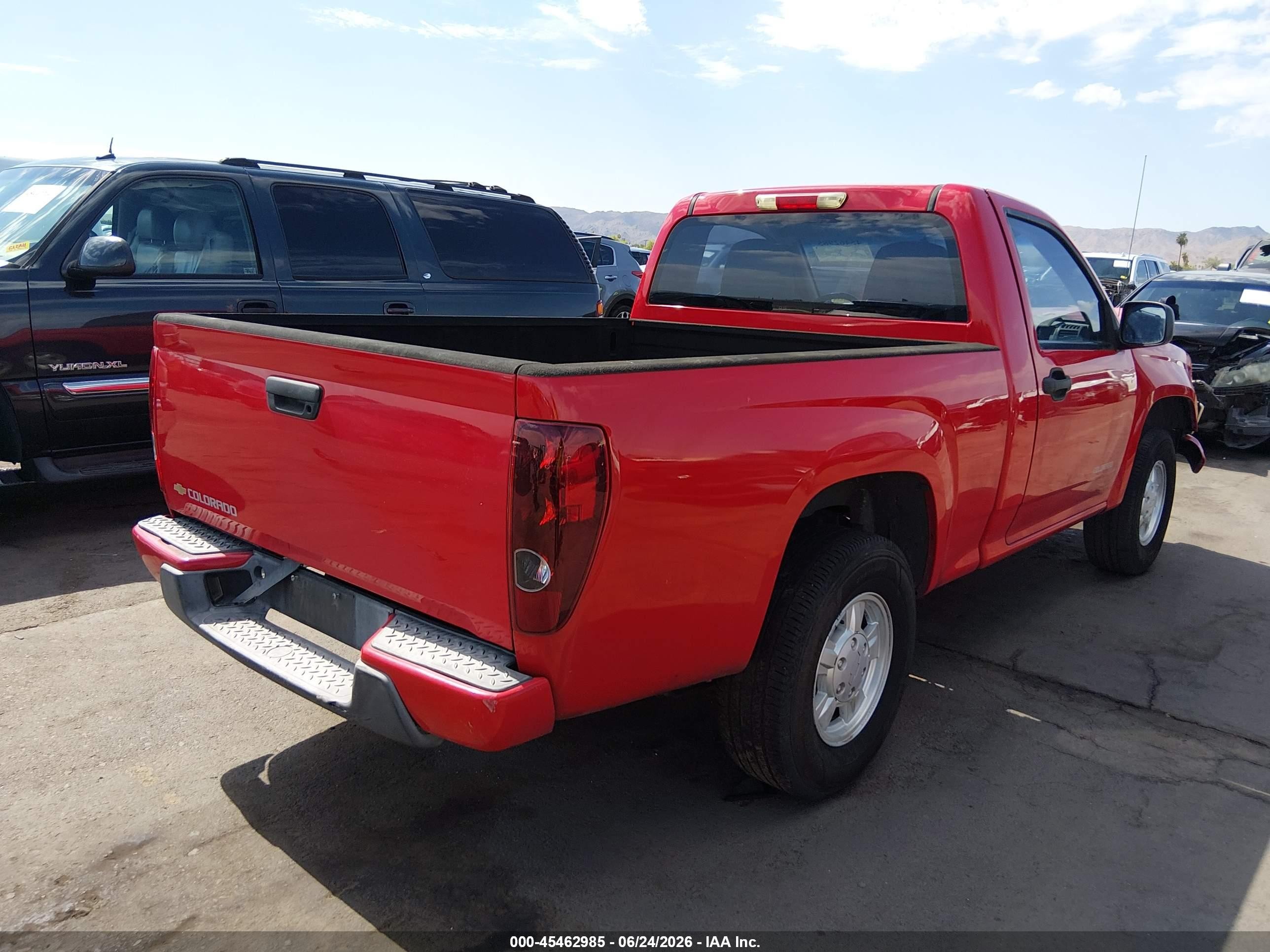 2005 Chevrolet Colorado   Red vin: 1GCCS148658208082