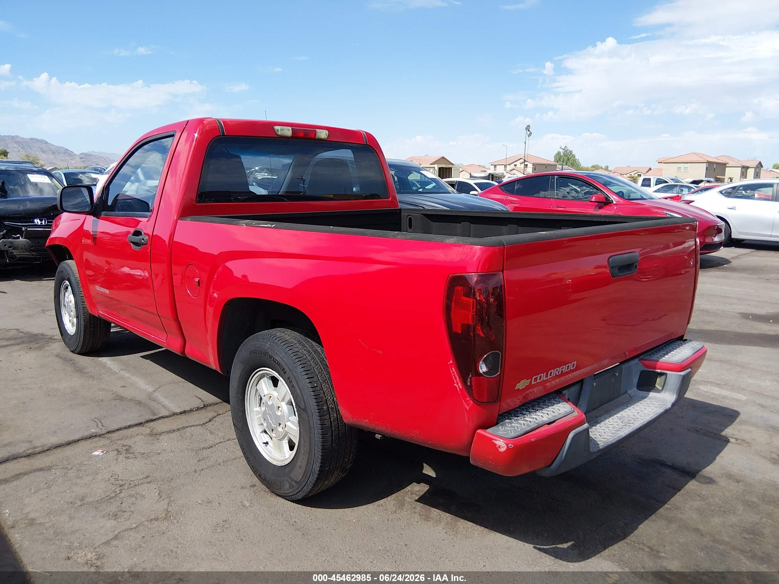 2005 Chevrolet Colorado   Red vin: 1GCCS148658208082