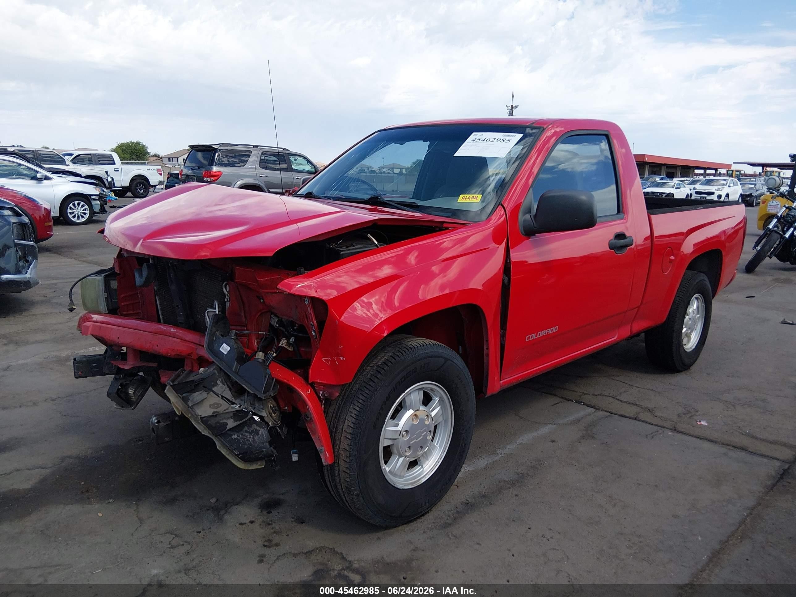 2005 Chevrolet Colorado   Red vin: 1GCCS148658208082