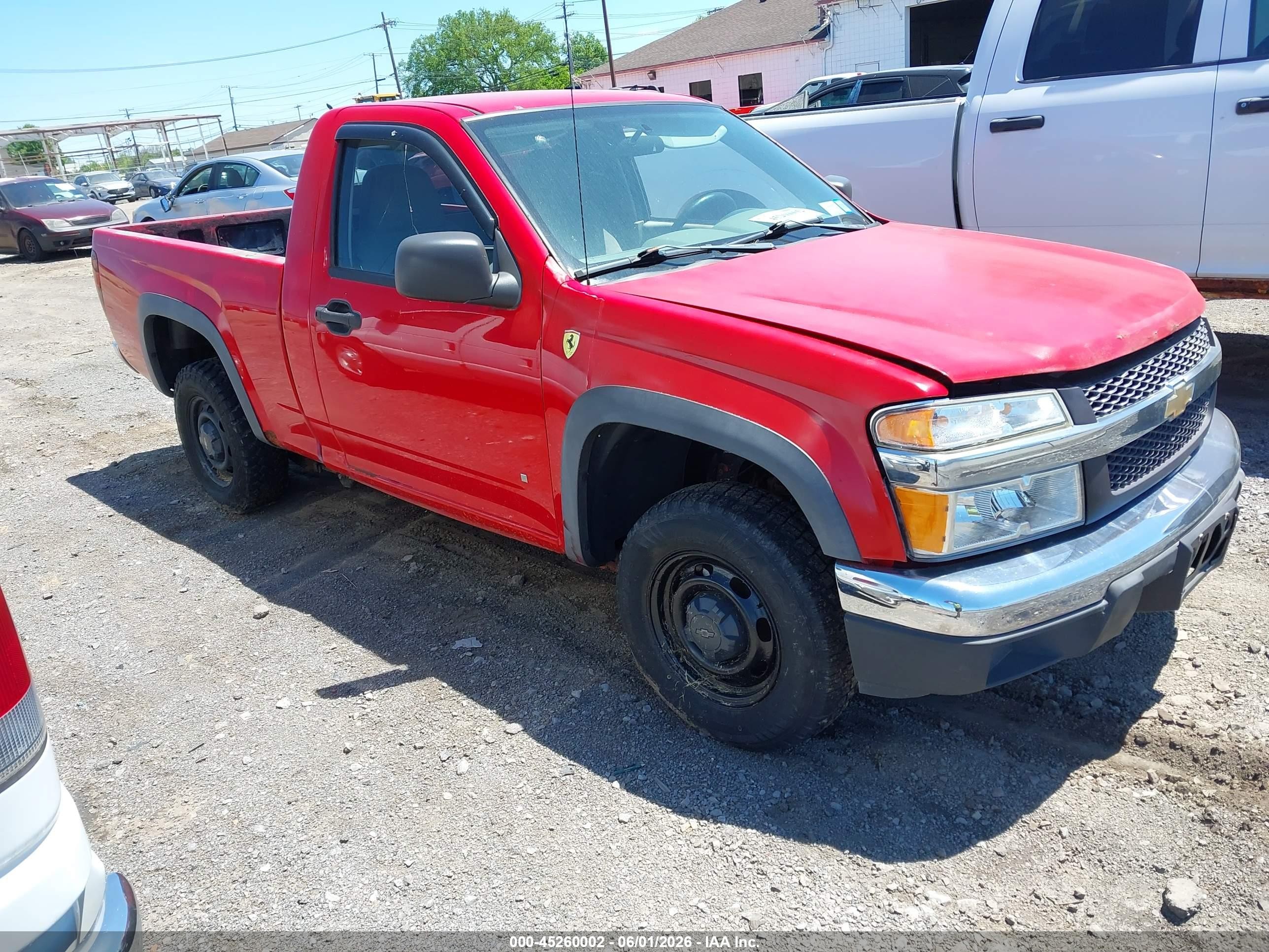 2007 Chevrolet Colorado Work Truck Red vin: 1GCCS149078133312