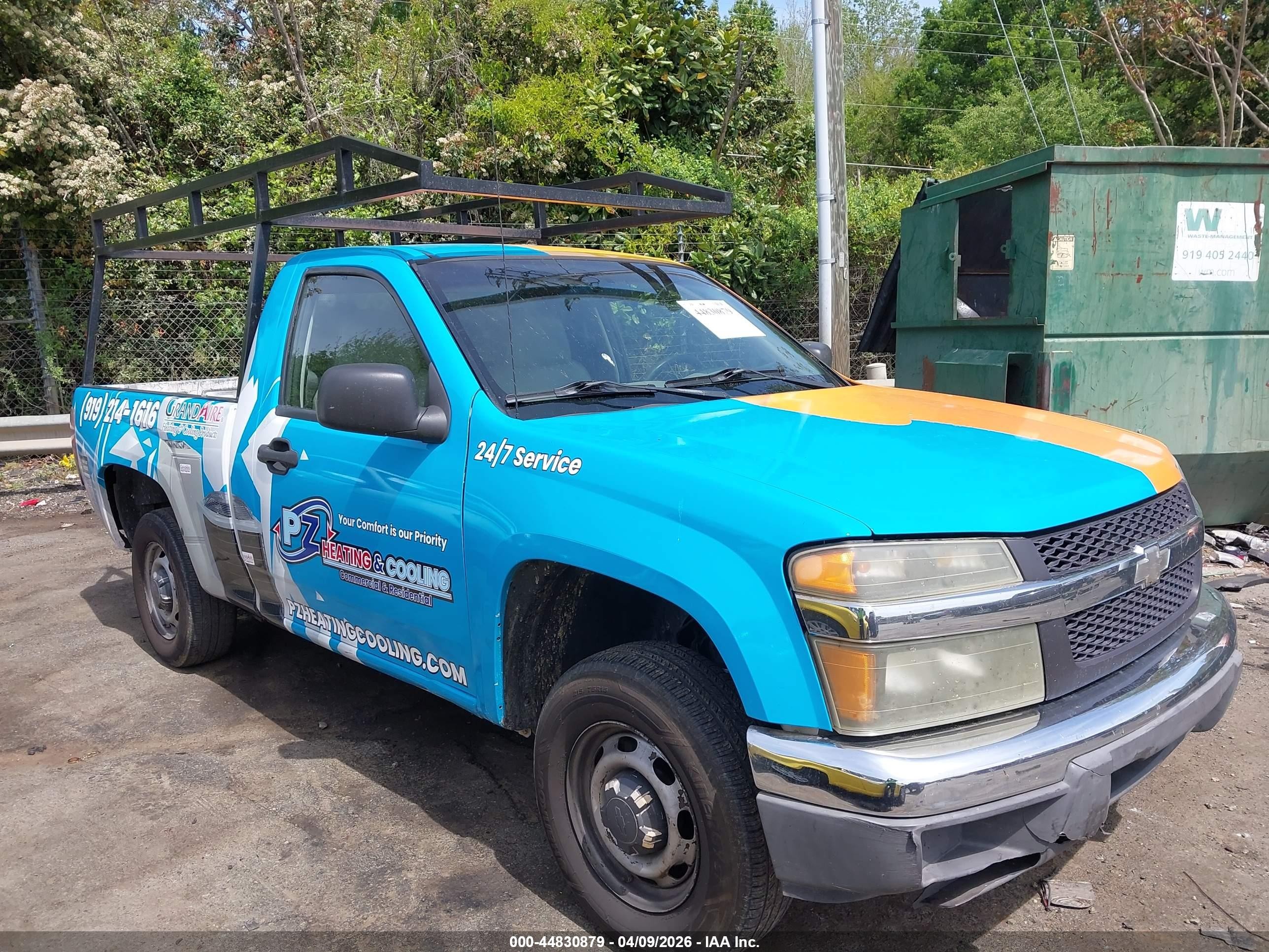2008 Chevrolet Colorado Work Truck Orange vin: 1GCCS149088160091