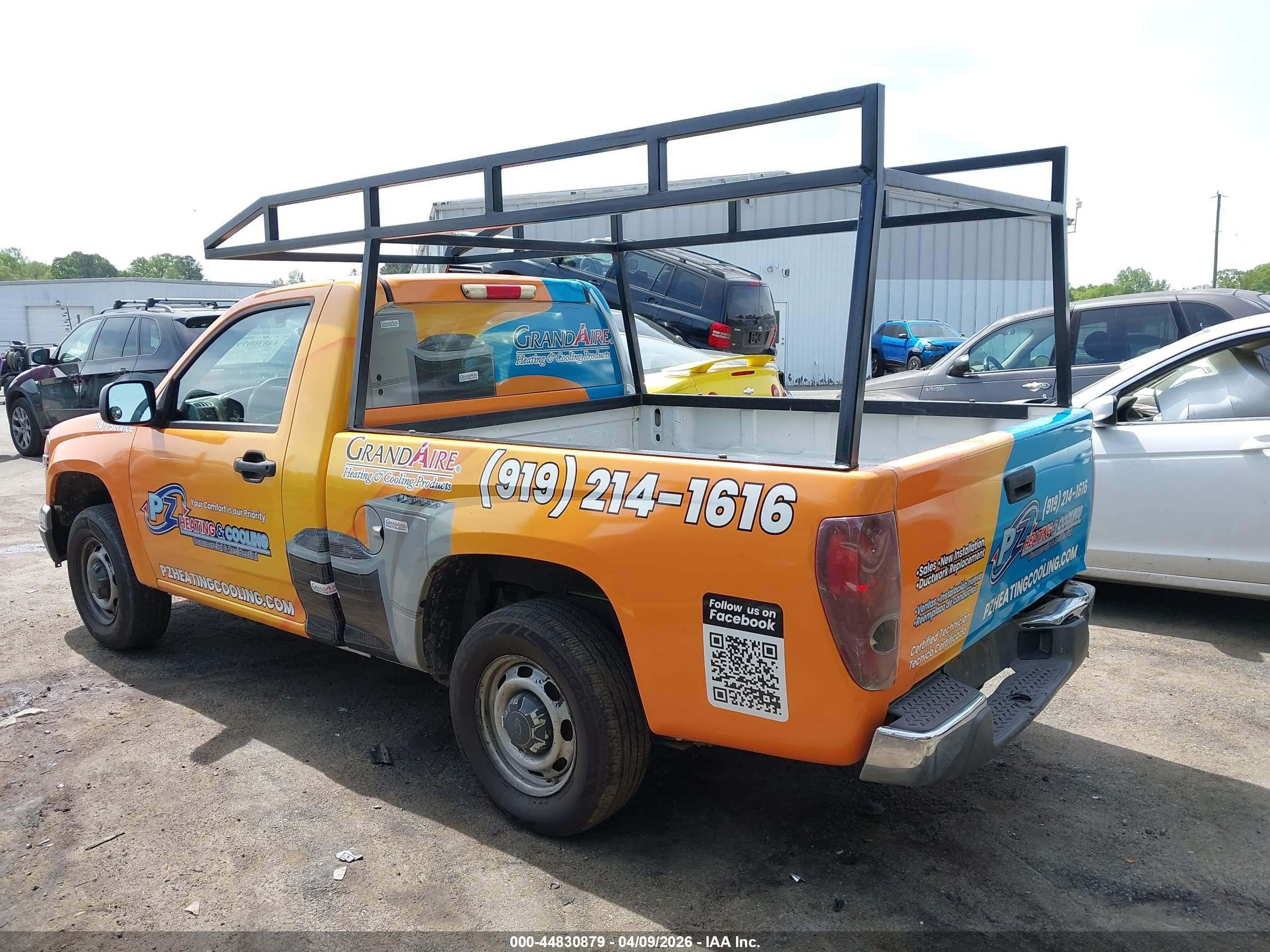 2008 Chevrolet Colorado Work Truck Orange vin: 1GCCS149088160091