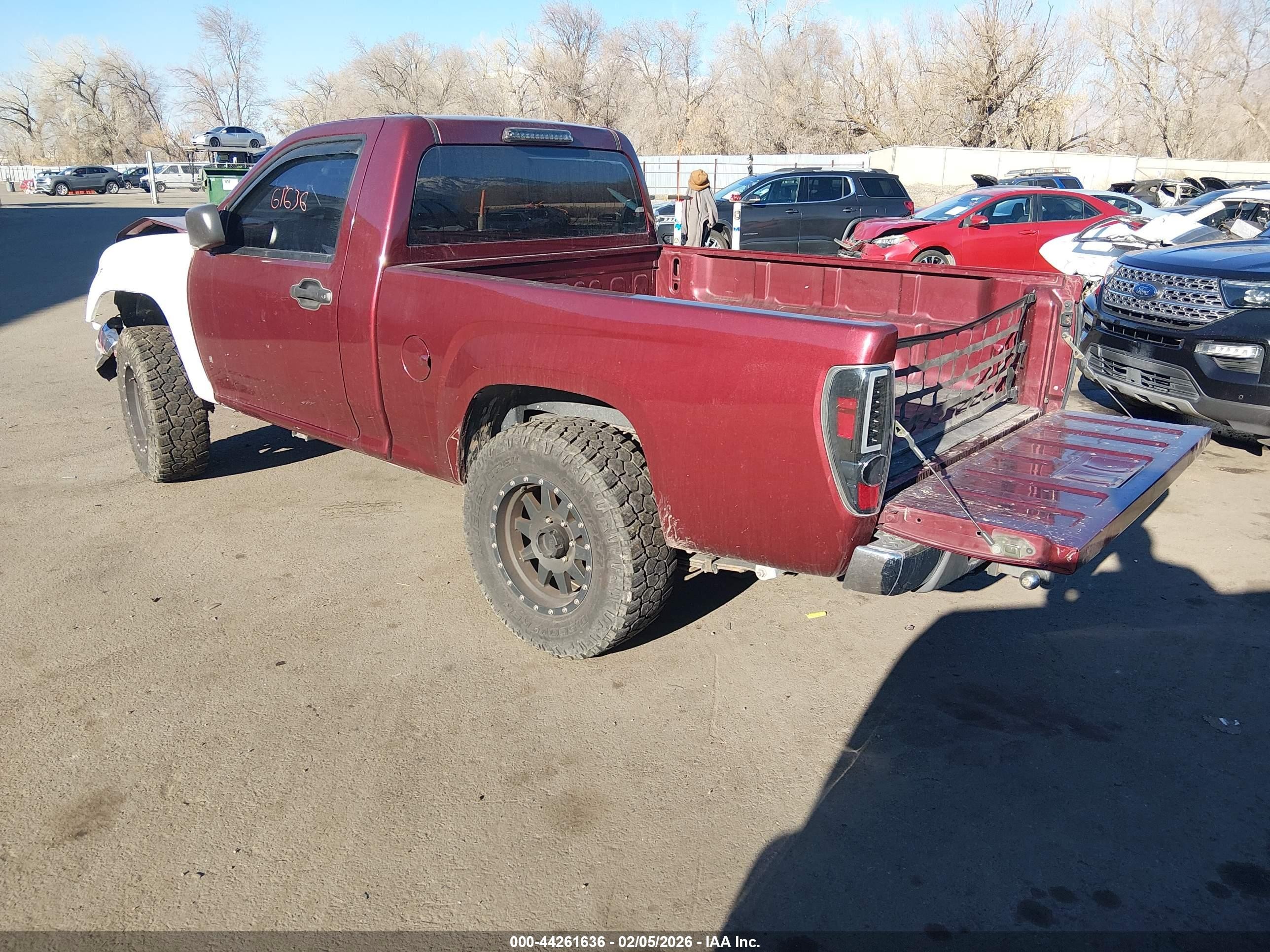 2007 Chevrolet Colorado Work Truck Burgundy vin: 1GCCS149278147129