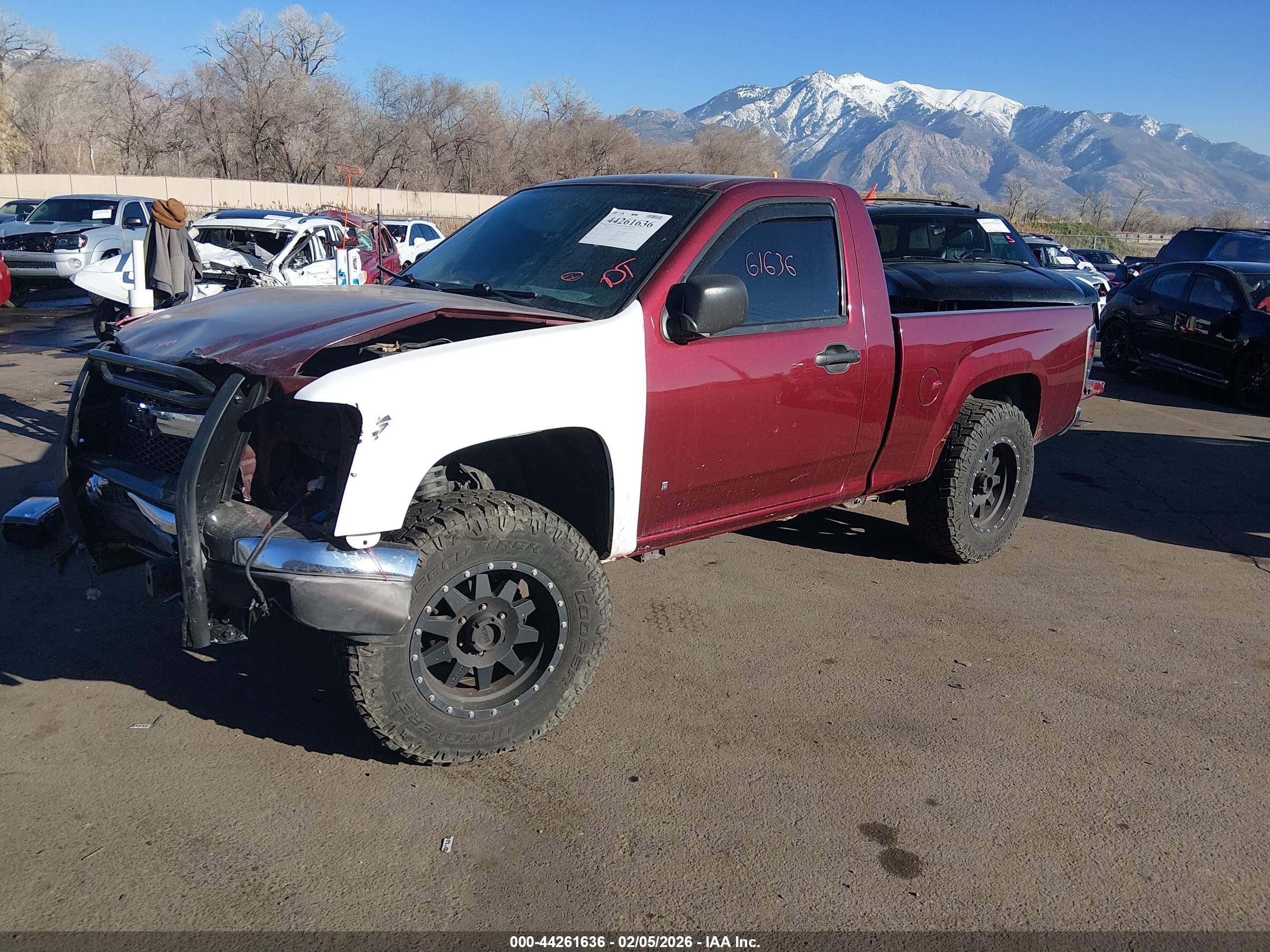 2007 Chevrolet Colorado Work Truck Burgundy vin: 1GCCS149278147129