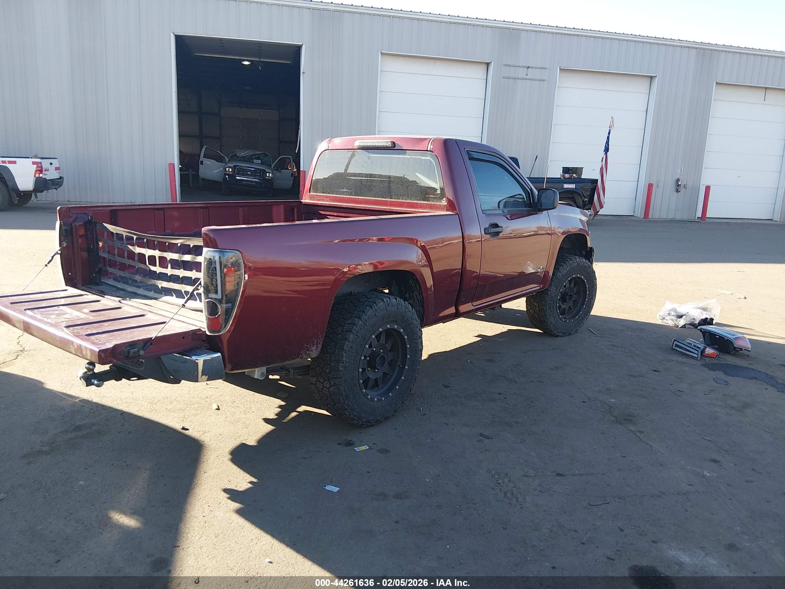 2007 Chevrolet Colorado Work Truck Burgundy vin: 1GCCS149278147129