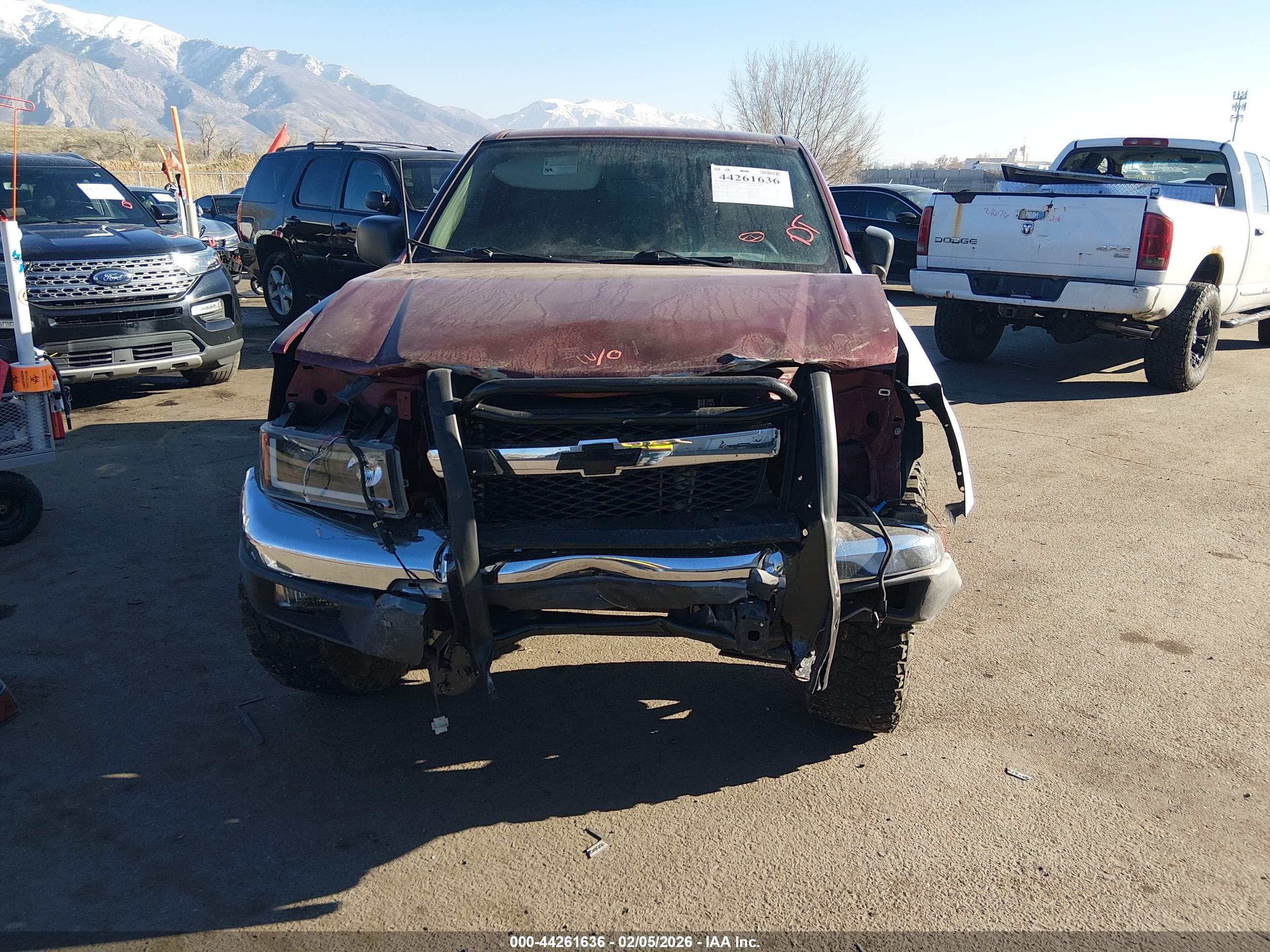 2007 Chevrolet Colorado Work Truck Burgundy vin: 1GCCS149278147129