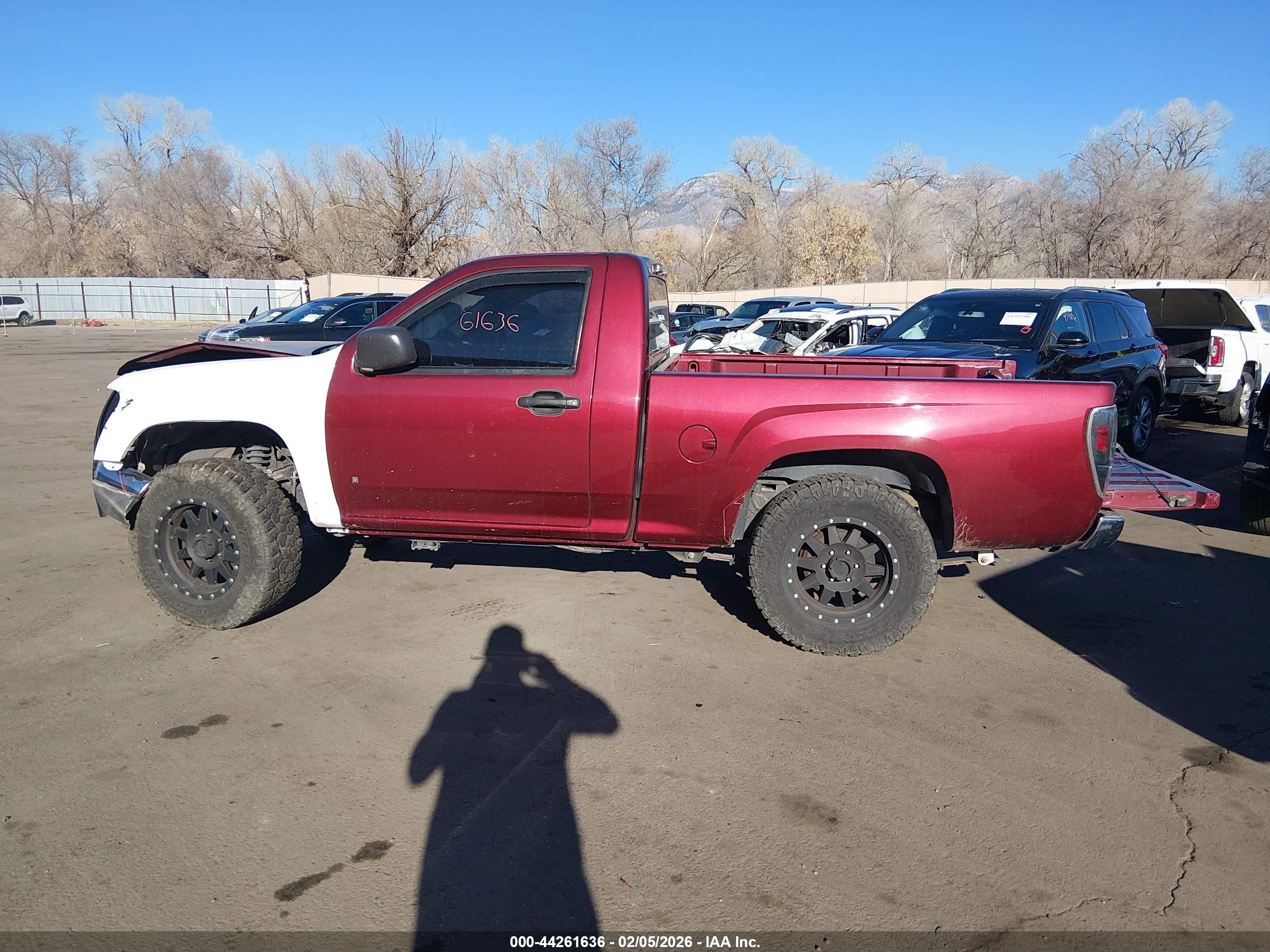 2007 Chevrolet Colorado Work Truck Burgundy vin: 1GCCS149278147129