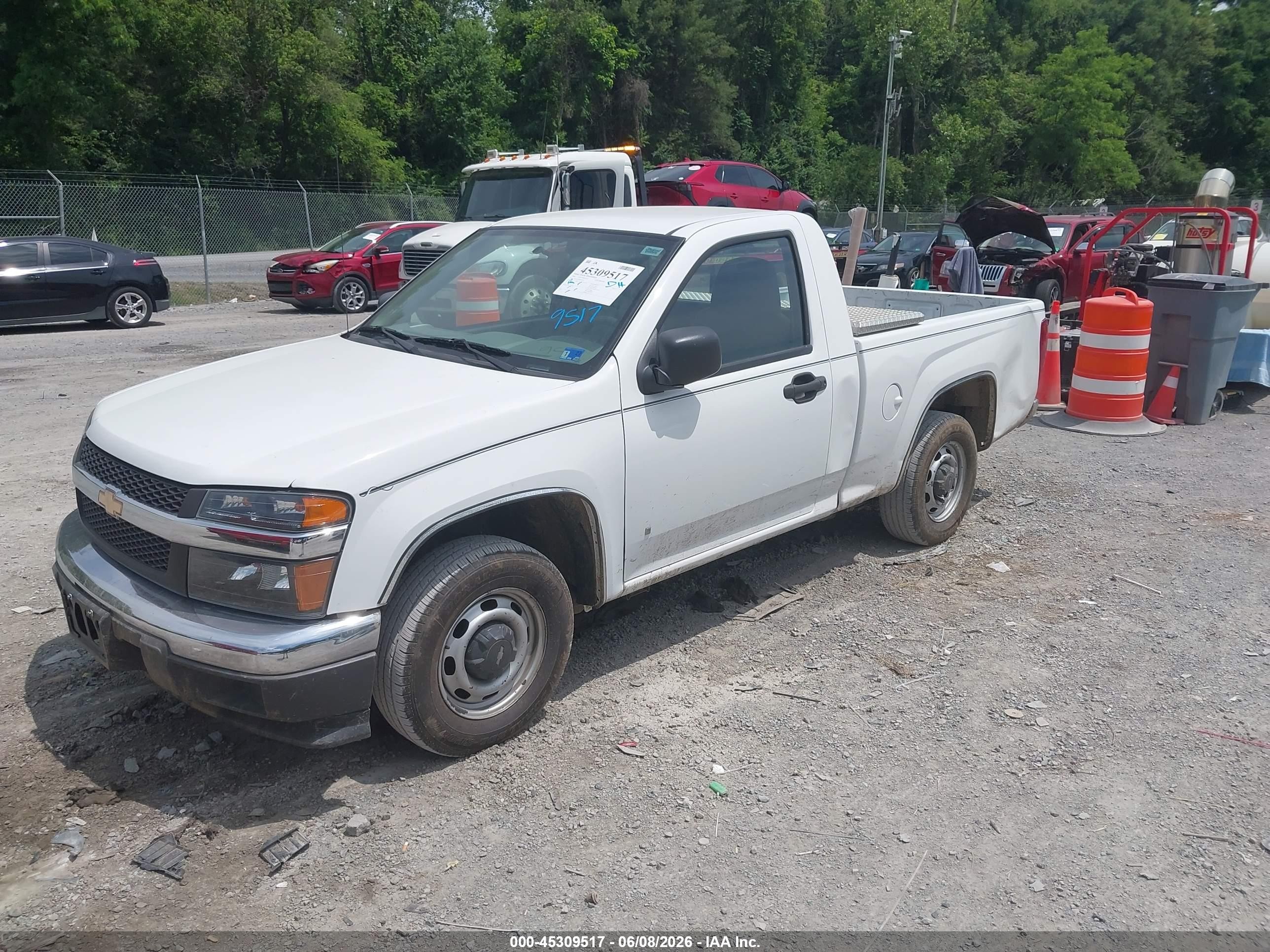 2008 Chevrolet Colorado Work Truck White vin: 1GCCS149288184022