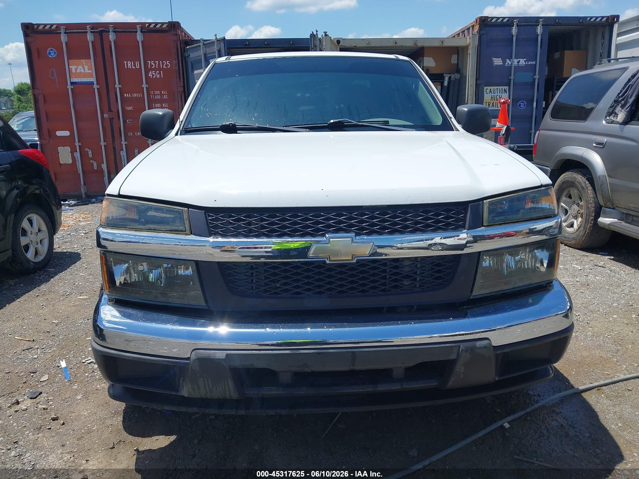 2007 Chevrolet Colorado Work Truck White vin: 1GCCS149478148170