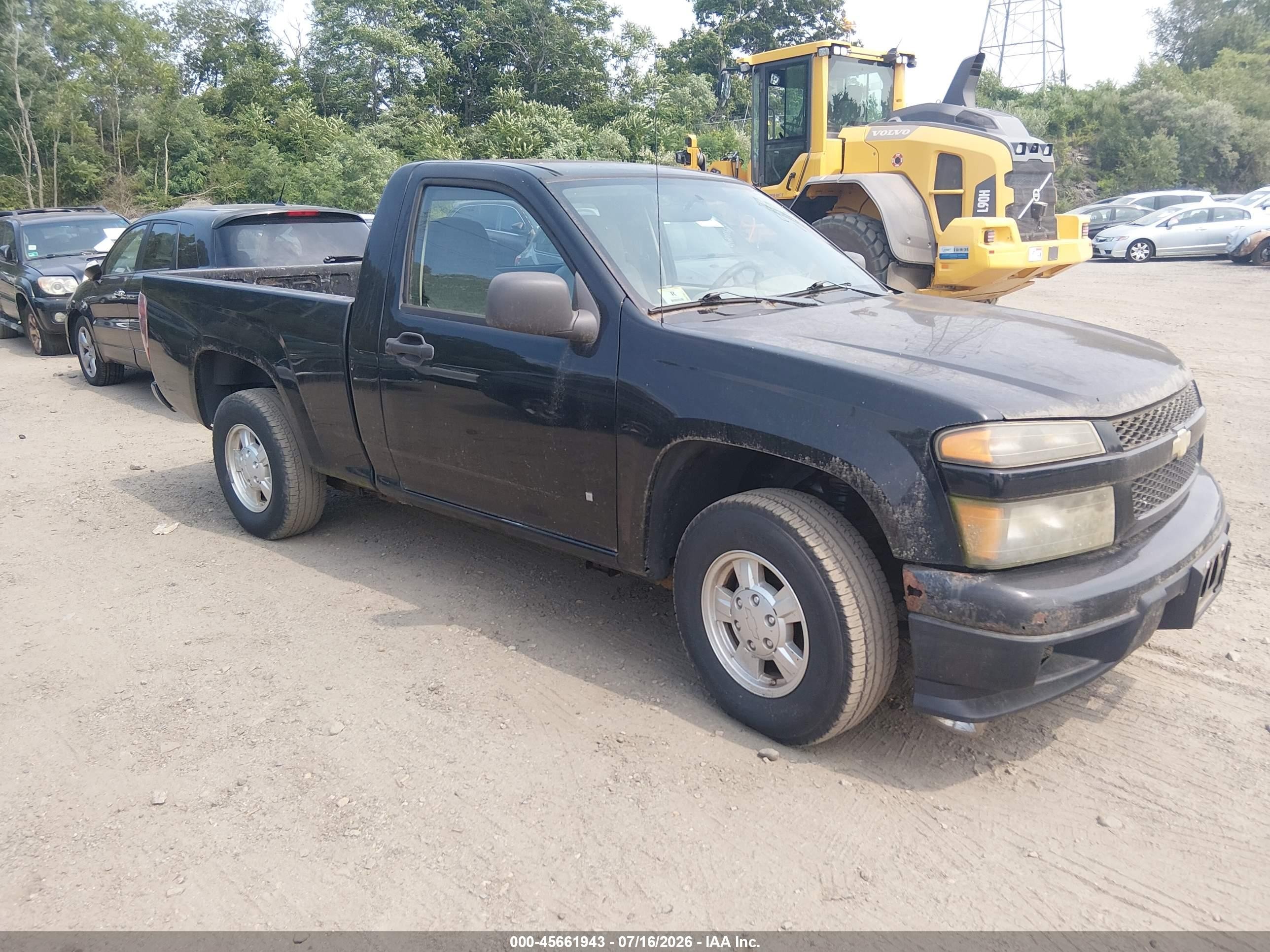 2007 Chevrolet Colorado Ls Black vin: 1GCCS149578217044