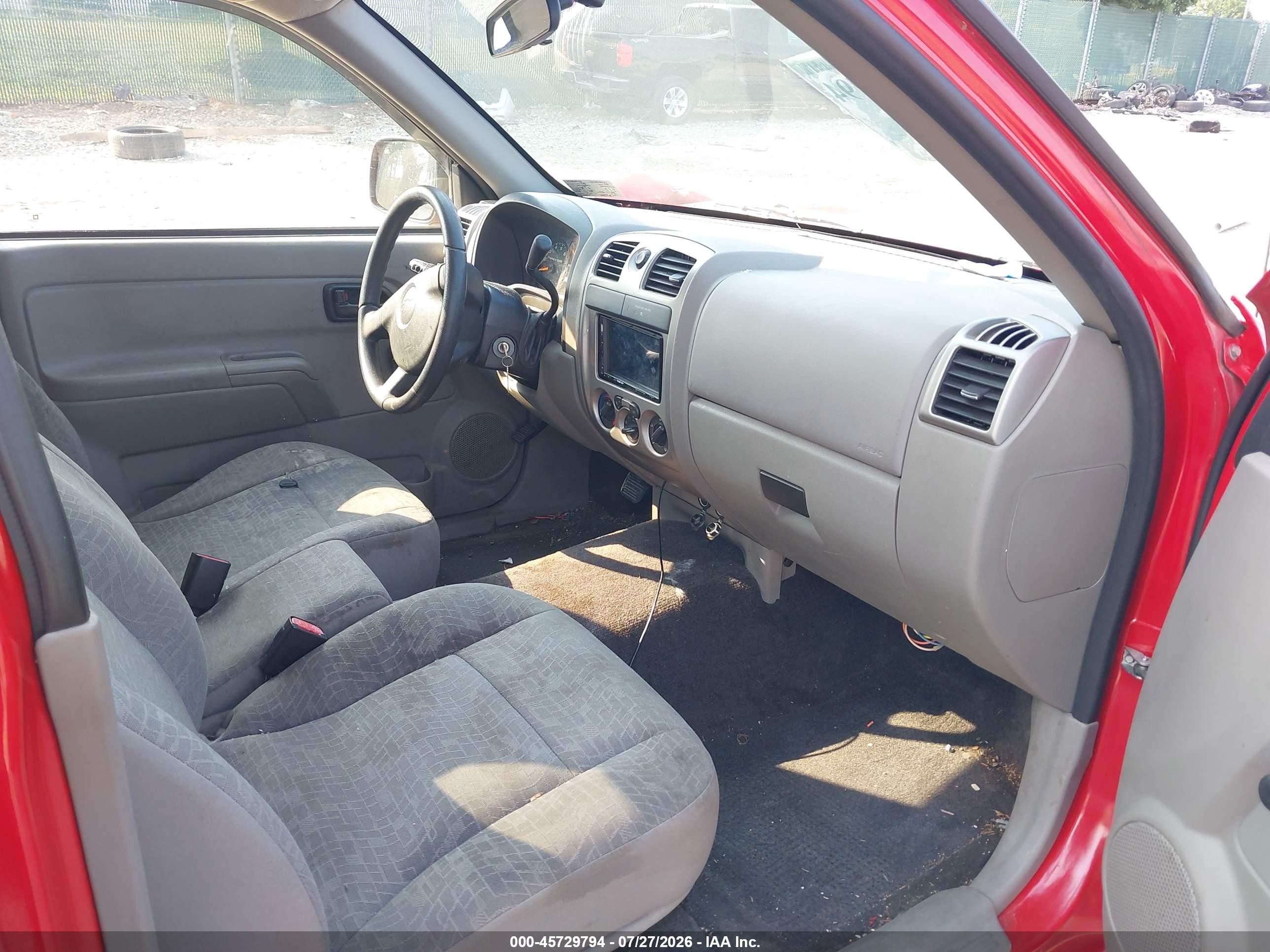 2007 Chevrolet Colorado Ls Red vin: 1GCCS149678152706