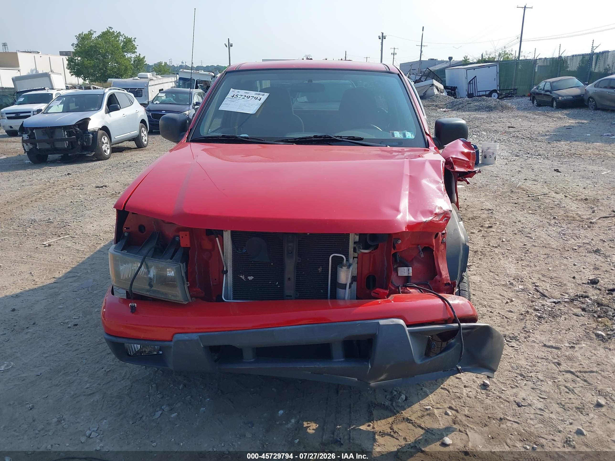 2007 Chevrolet Colorado Ls Red vin: 1GCCS149678152706