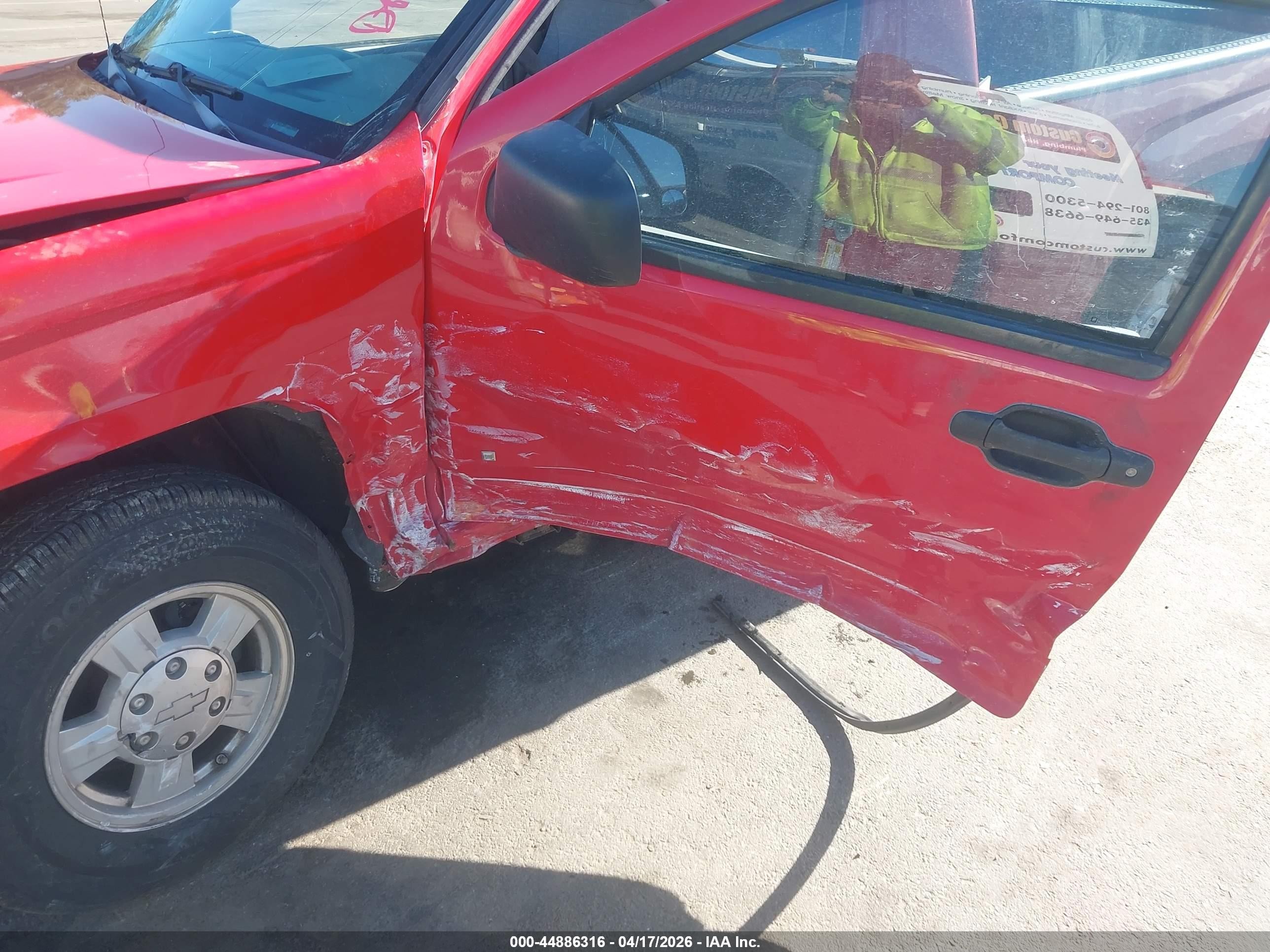 2007 Chevrolet Colorado Ls Red vin: 1GCCS149678190744