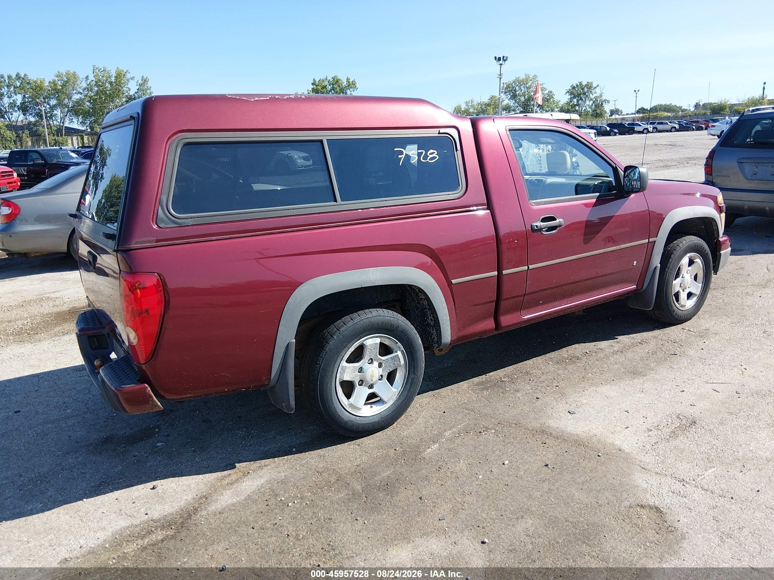 2009 Chevrolet Colorado Lt Maroon vin: 1GCCS149698155074