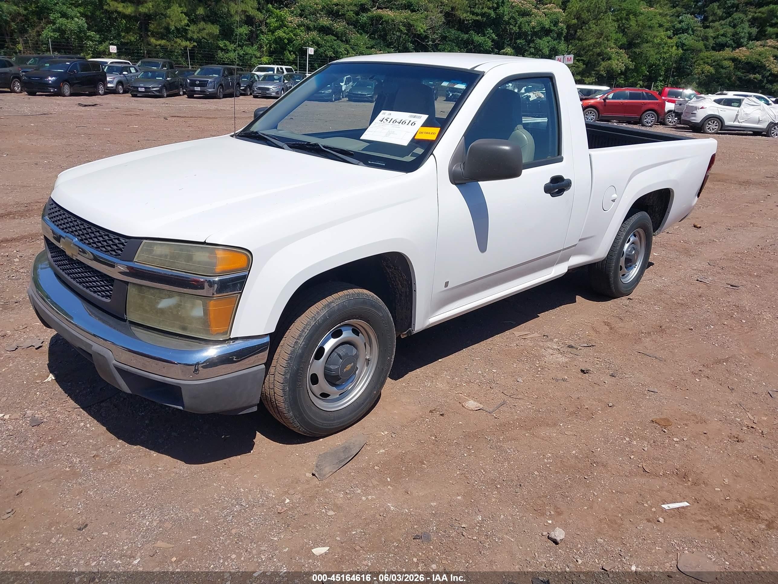 2007 Chevrolet Colorado Work Truck White vin: 1GCCS149978219783
