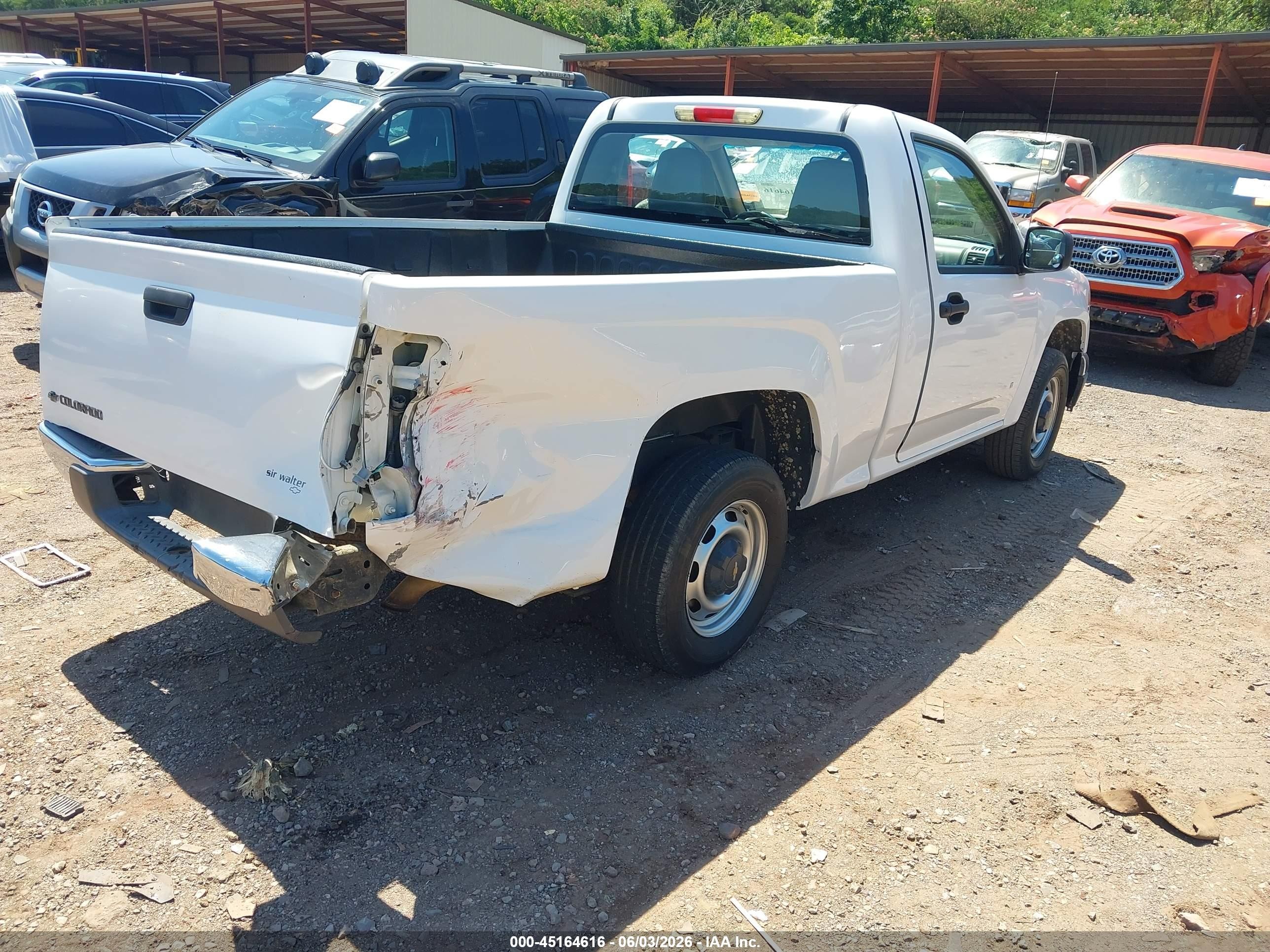 2007 Chevrolet Colorado Work Truck White vin: 1GCCS149978219783